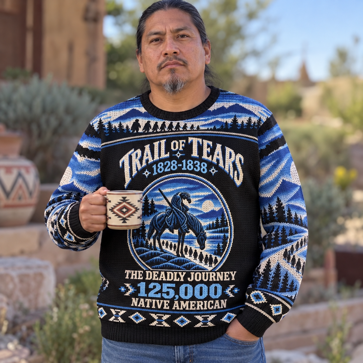 Trail of Tears – The Deadly Journey of 125,000 Native Americans Ugly Sweatshirt Unisex