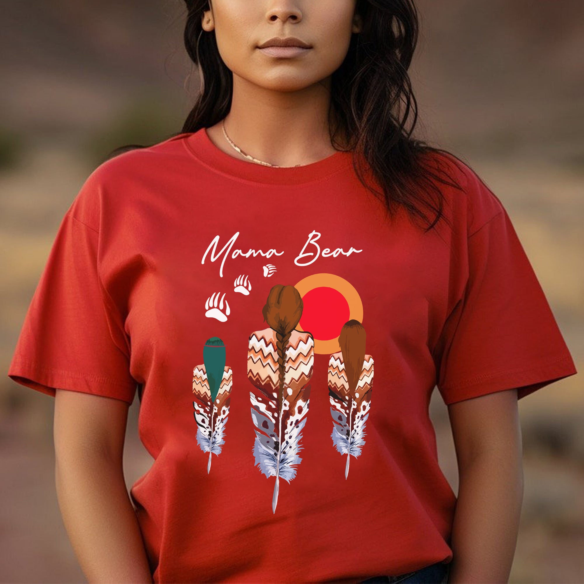 MAMA BEAR - Unisex T-Shirt/T-Shirt V-Neck/Hoodie/Sweatshirt