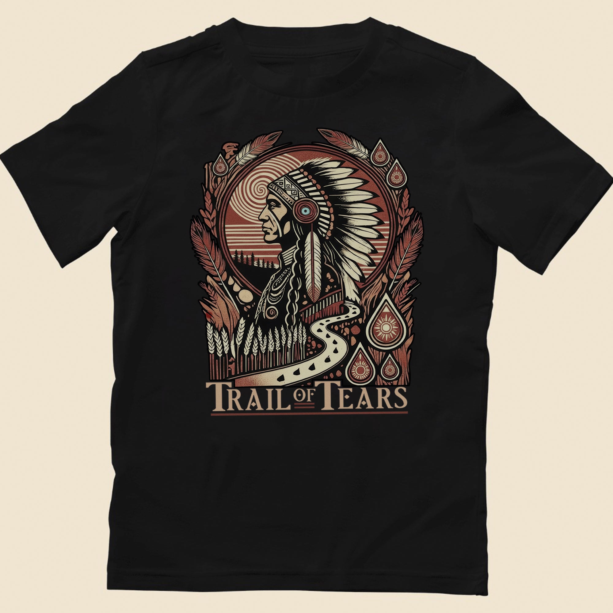 Trail of Tears The Deadly Journey Unisex T-Shirt/T-Shirt V-Neck/Hoodie/Sweatshirt N18