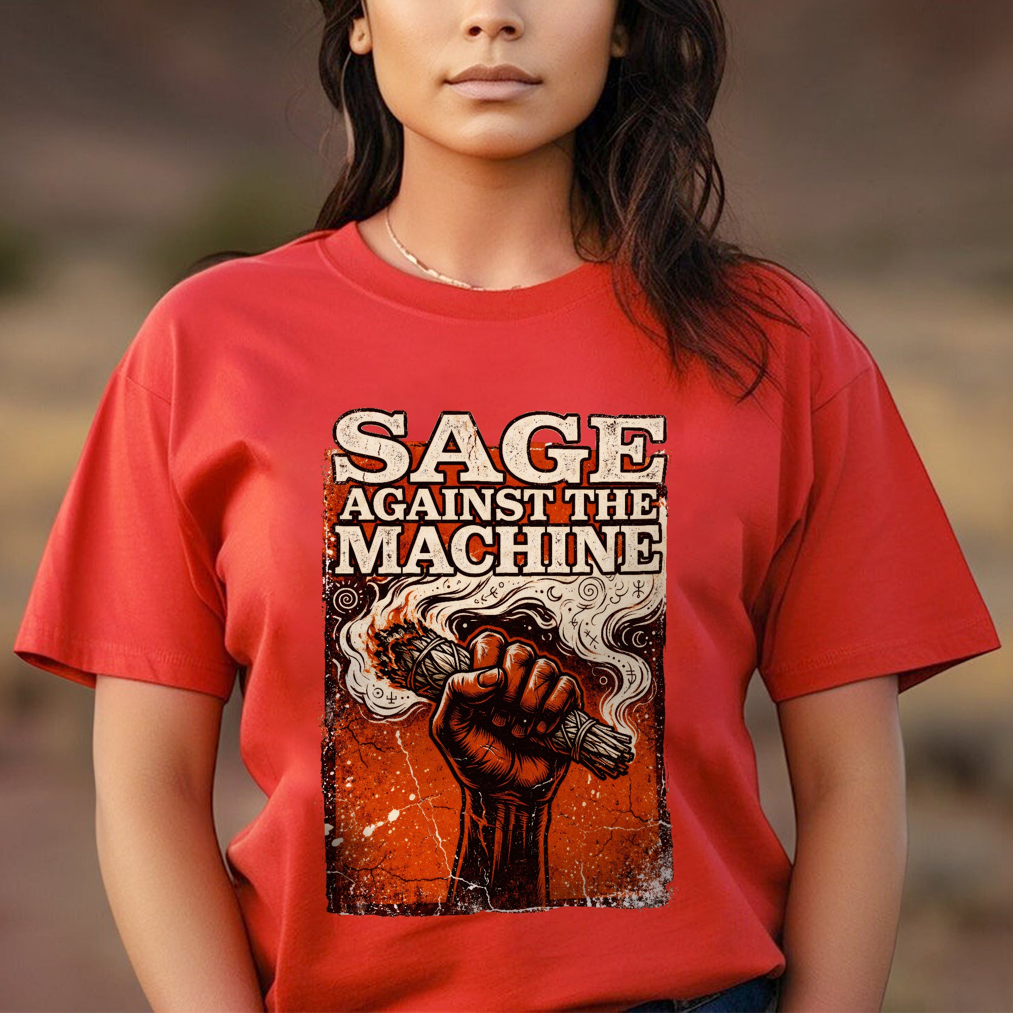 Sage Against The Machine Spiritual Power and Resistance Unisex T-shirt/T-shirt V-Neck/Hoodie/Sweatshirt 367