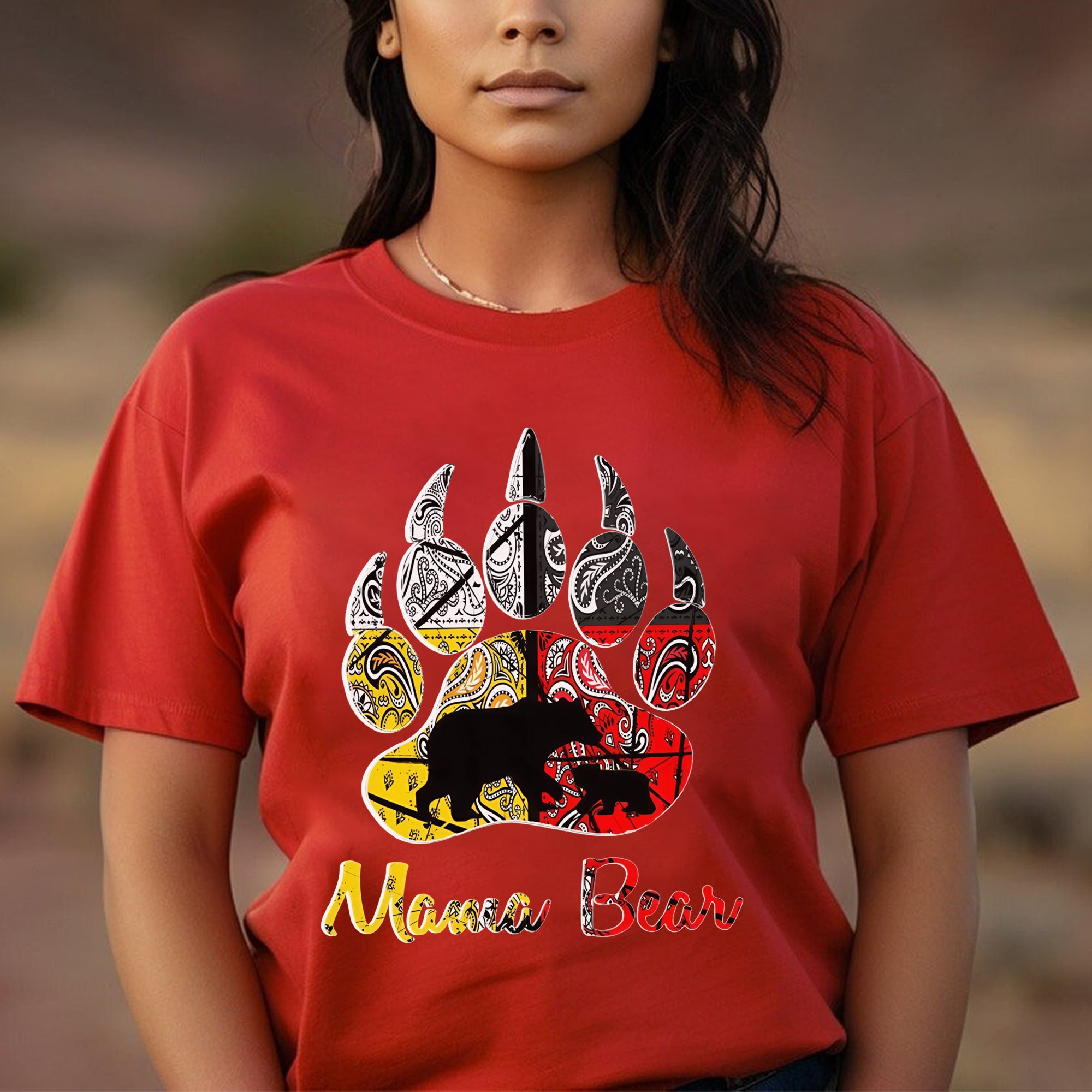 Bear Paw Mama - Unisex T-Shirt/T-Shirt V-Neck/Hoodie/Sweatshirt