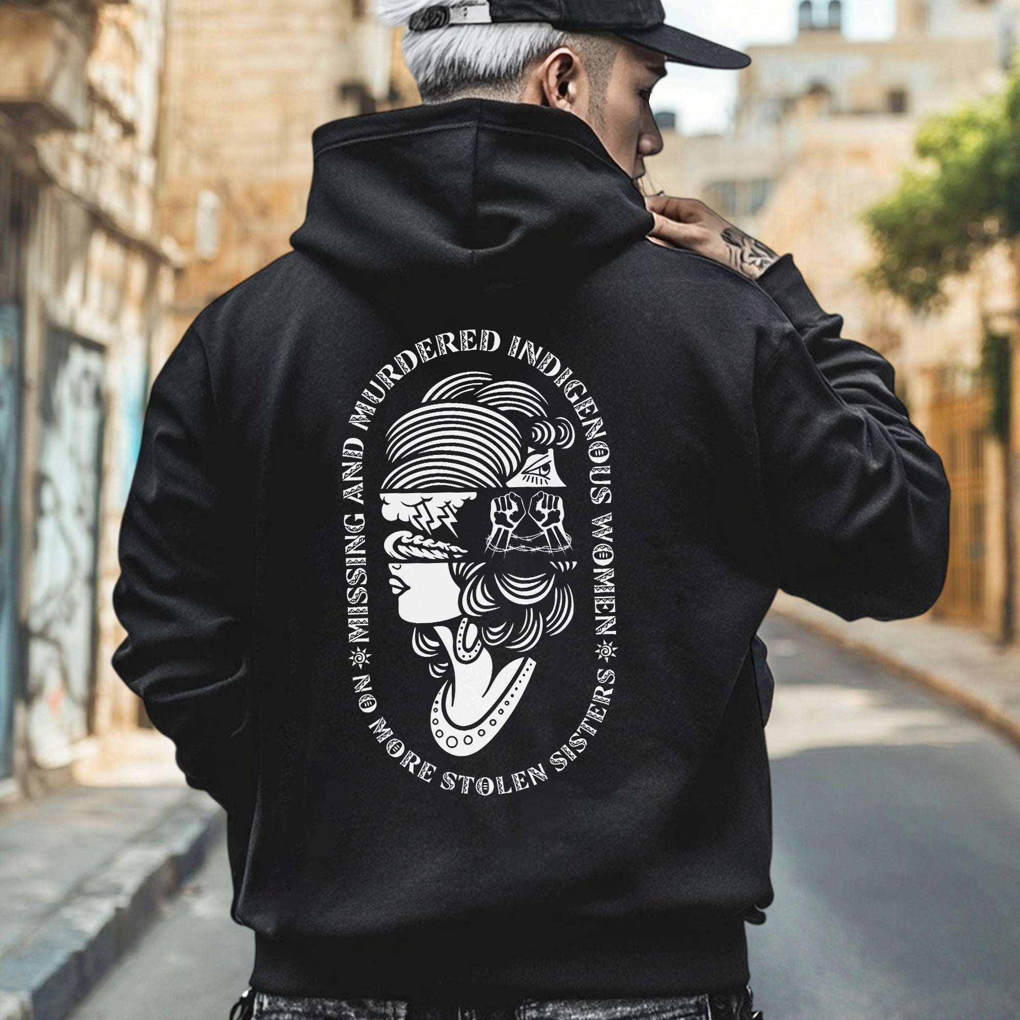 No More Stolen Sisters MMIW - Unisex T-Shirt/T-Shirt V-Neck/Hoodie/Sweatshirt - Two Sides