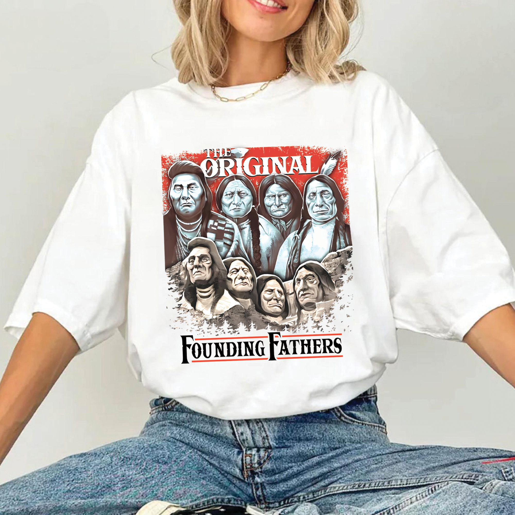 Native American The Original Founding Five Fathers Unisex T-Shirt/Hoodie/Sweatshirt 168