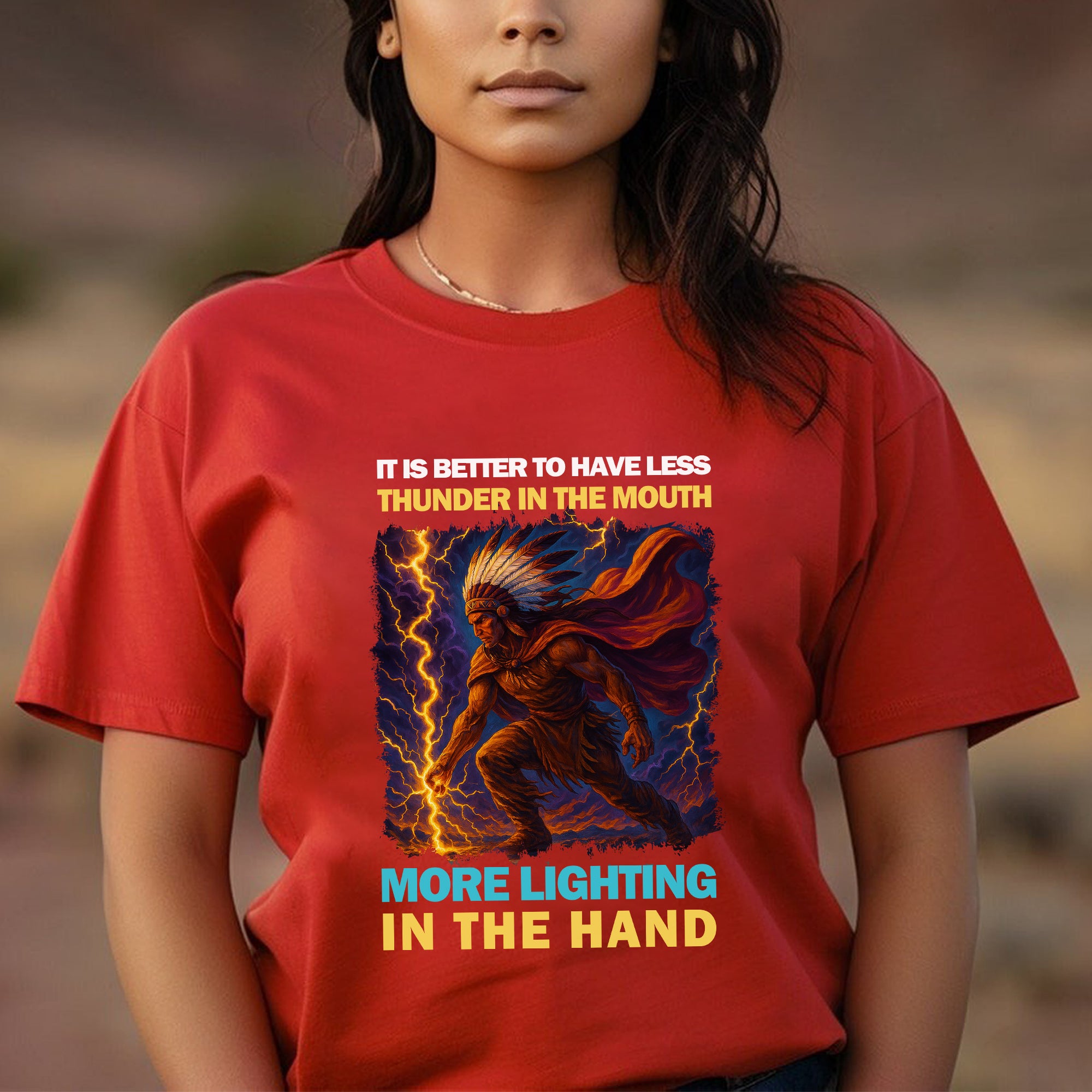 It Is Better To Have Less Thunder In The Mouth More Lighting In The Hand – Unisex T-Shirt/T-Shirt V-Neck/Hoodie/Sweatshirt