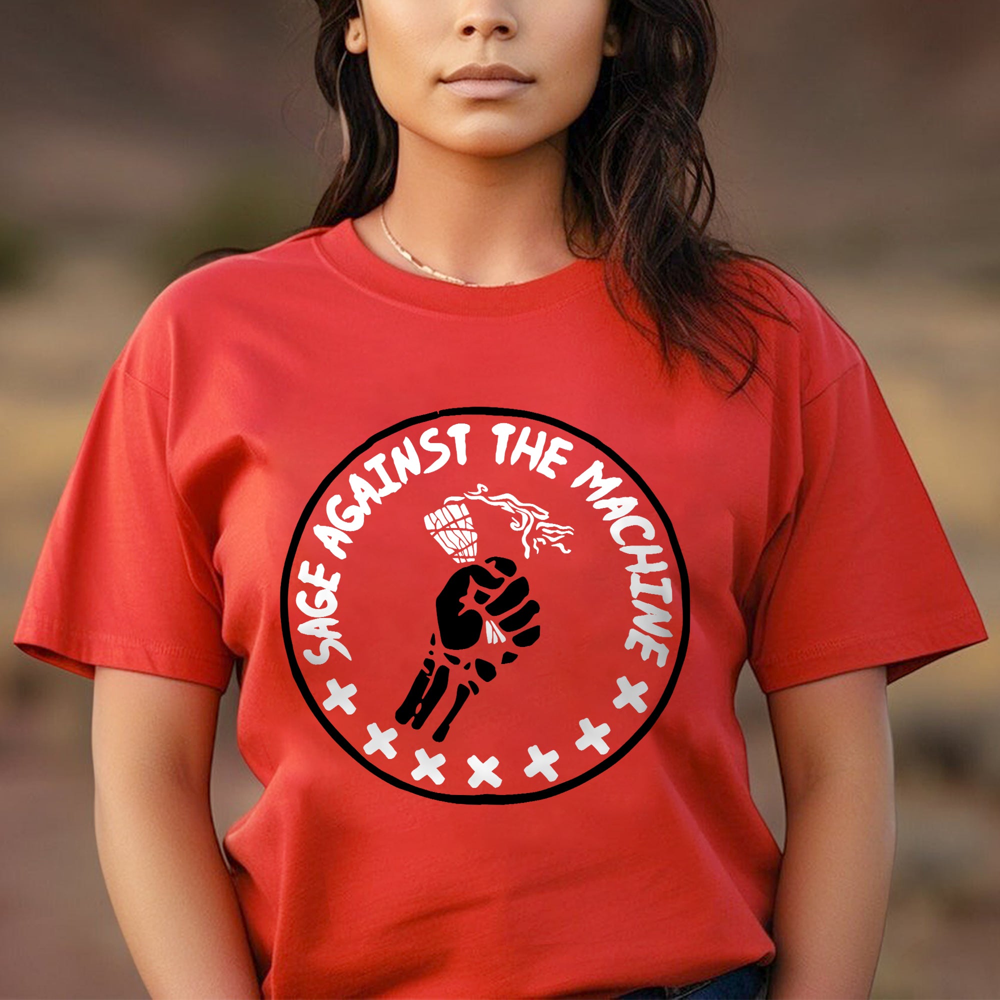 Sage Against The Machine Spiritual Power and Resistance Unisex T-shirt/T-shirt V-Neck/Hoodie/Sweatshirt 357