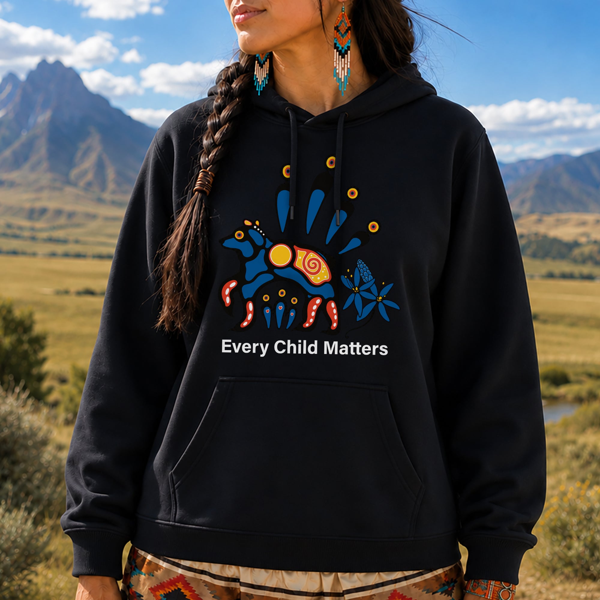 Every Child Matters Indigenous Sacred Bear For Orange Shirt Day Unisex T-shirt/Hoodie/Sweatshirt