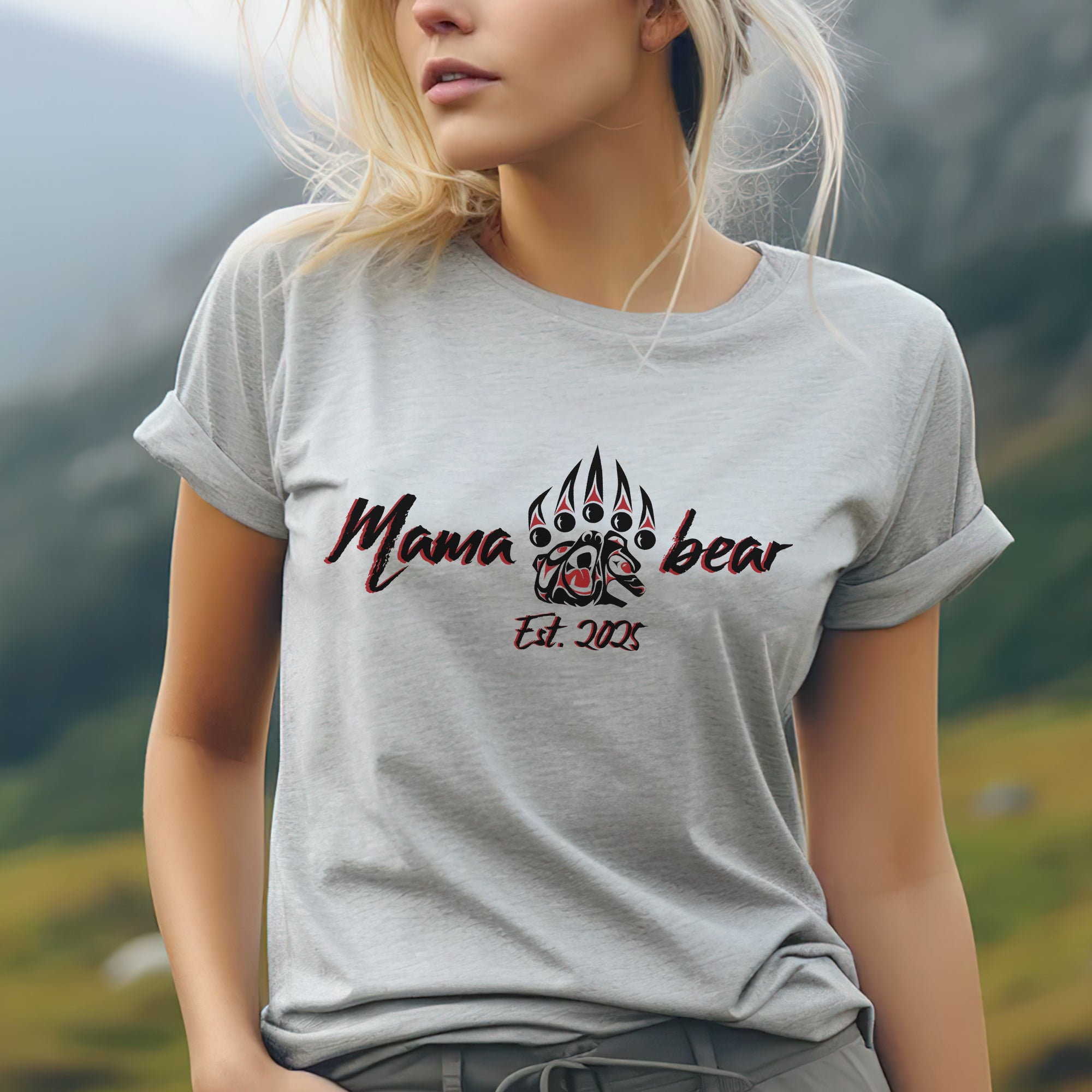 Mama Bear – Established 2005 Claw Design Tee Unisex T-Shirt/T-Shirt V-Neck/Hoodie/Sweatshirt