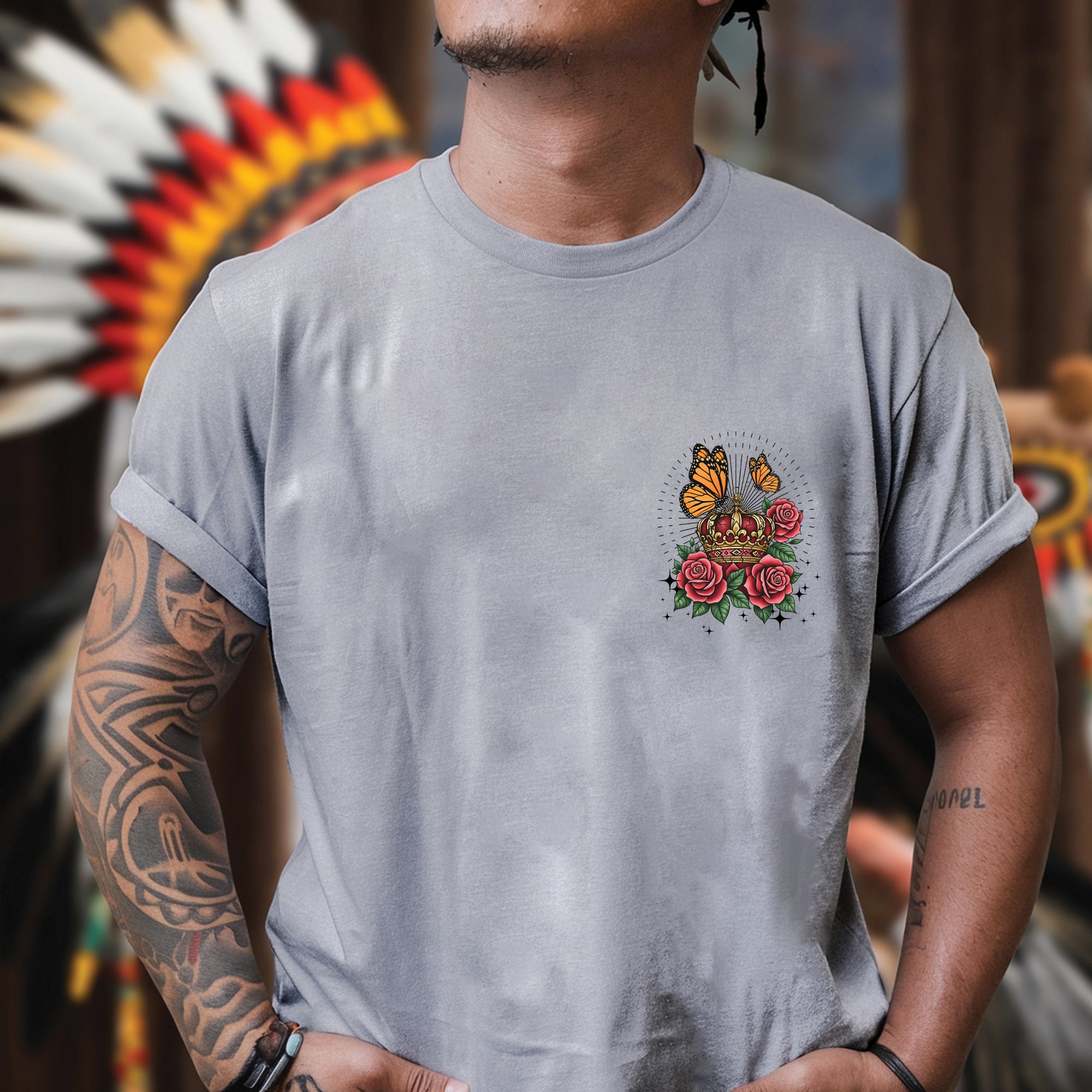 [Two Sides] No Kings - No One Is Illegal On Stolen Land Unisex T-Shirt/T-Shirt V-Neck/Hoodie/Sweatshirt - Two Sides