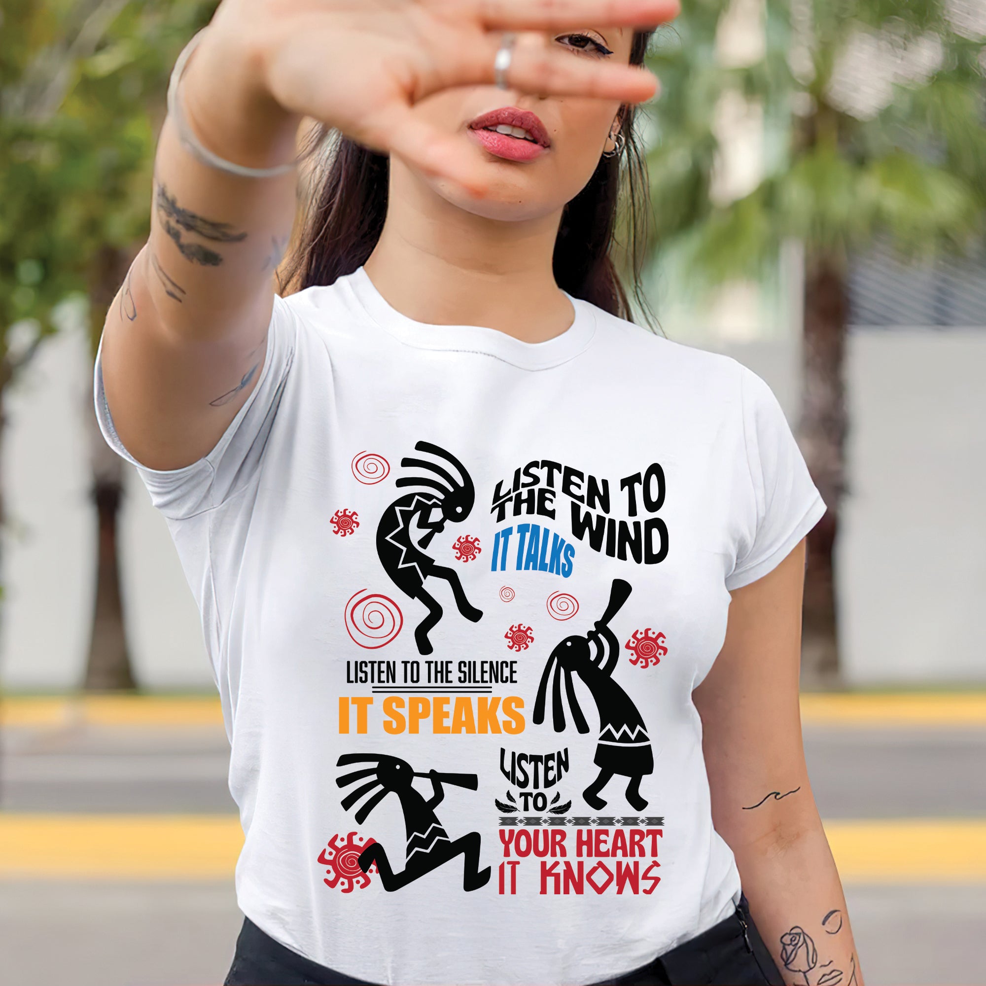 Listen to the Wind It Talks Native American Indigenous Spiritual Unisex T-shirt/T-shirt V-neck/Hoodie/Sweatshirt