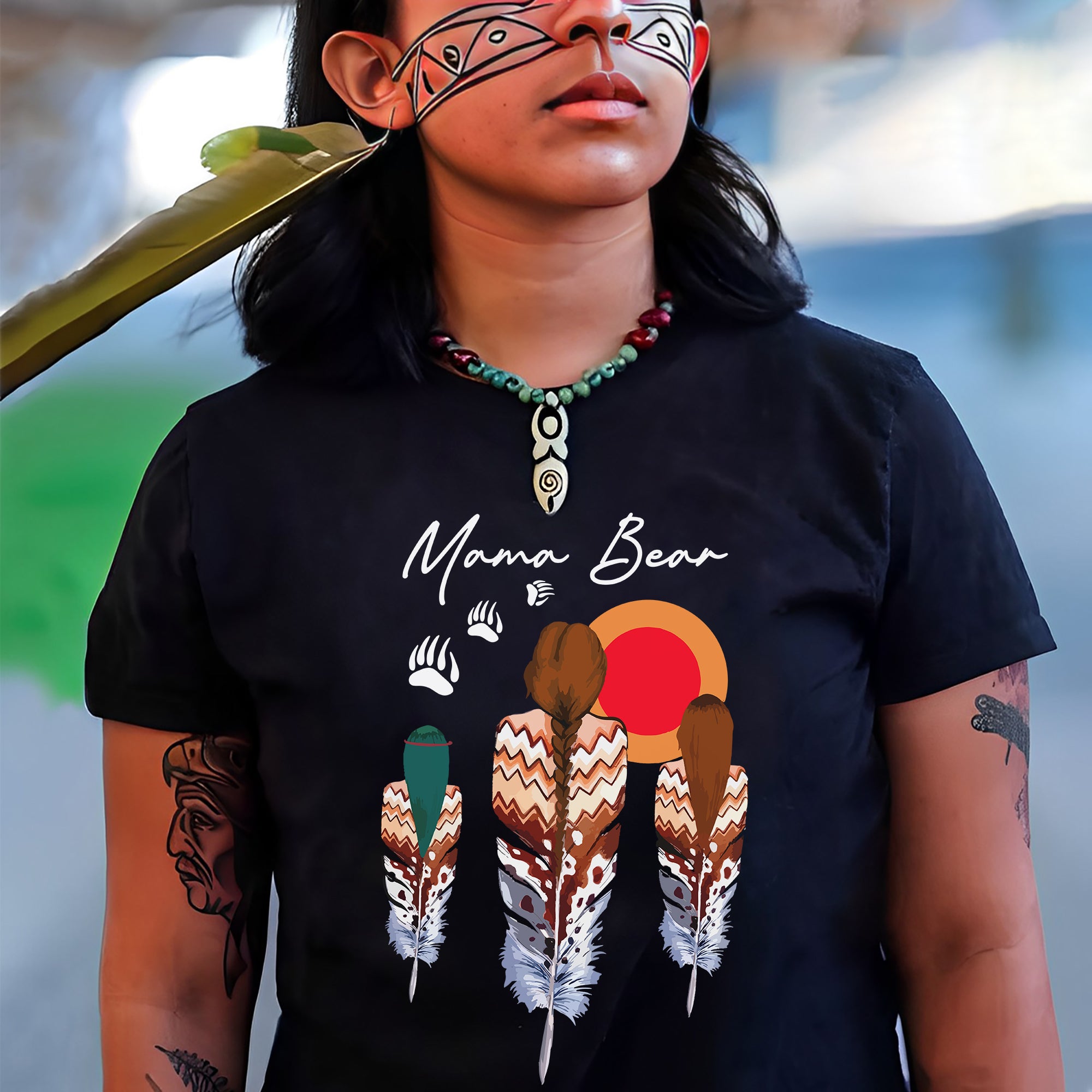 MAMA BEAR - Unisex T-Shirt/T-Shirt V-Neck/Hoodie/Sweatshirt