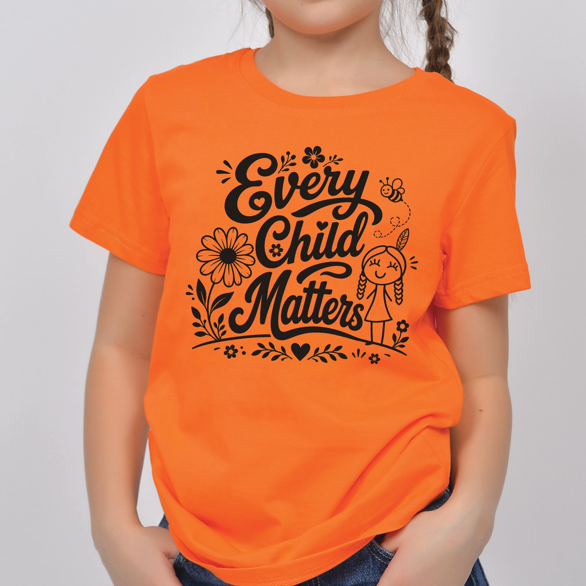 Every Child Matters Native Orange Shirt – Indigenous Children Awareness Floral Graphic Unisex T-shirt/Hoodie/Sweatshirt