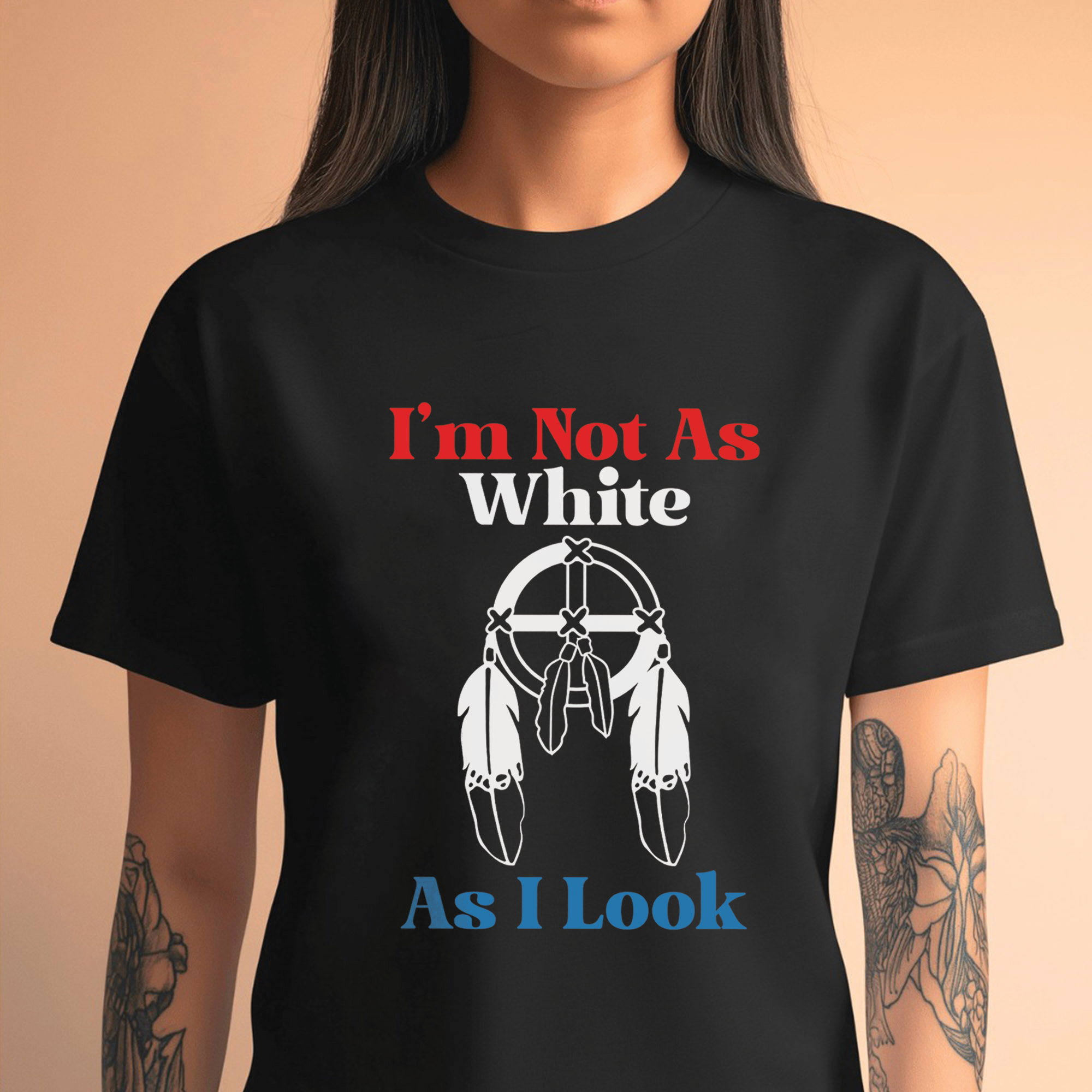 I'm Not As White As I Look Unisex T-Shirt/T-Shirt V-Neck/Hoodie/Sweatshirt