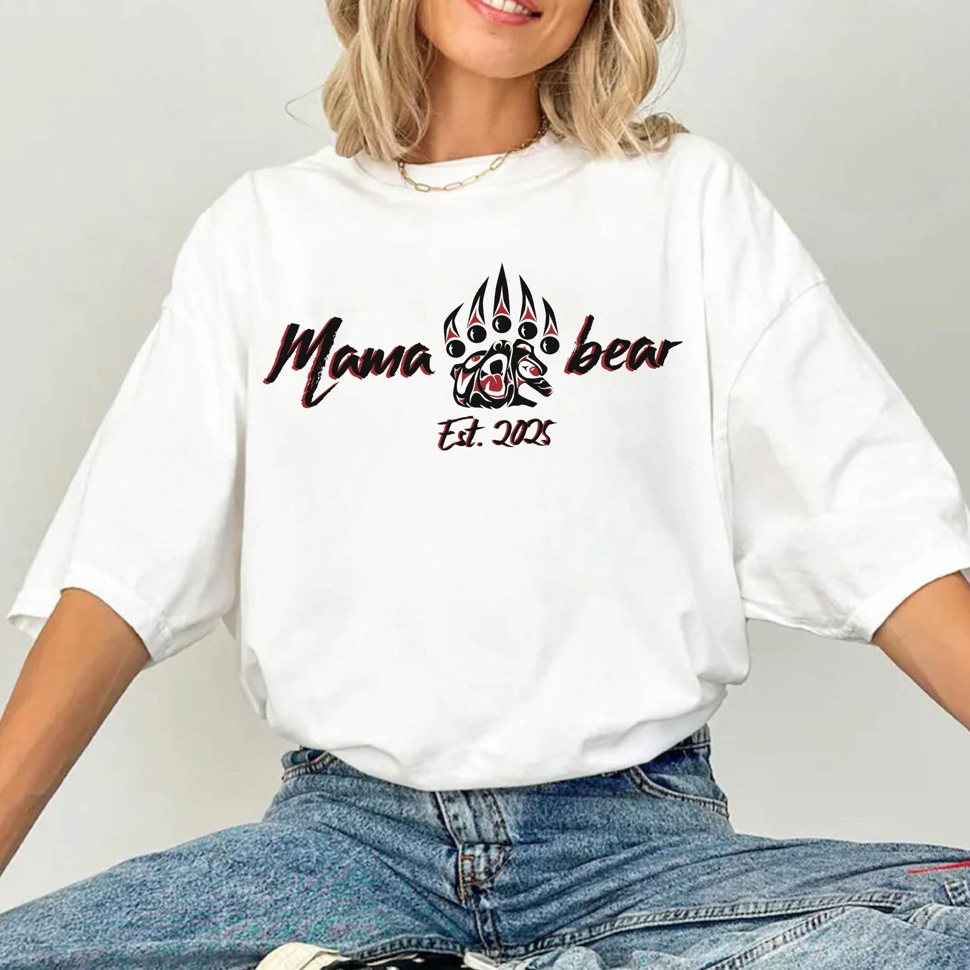 Mama Bear – Established 2005 Claw Design Tee Unisex T-Shirt/T-Shirt V-Neck/Hoodie/Sweatshirt
