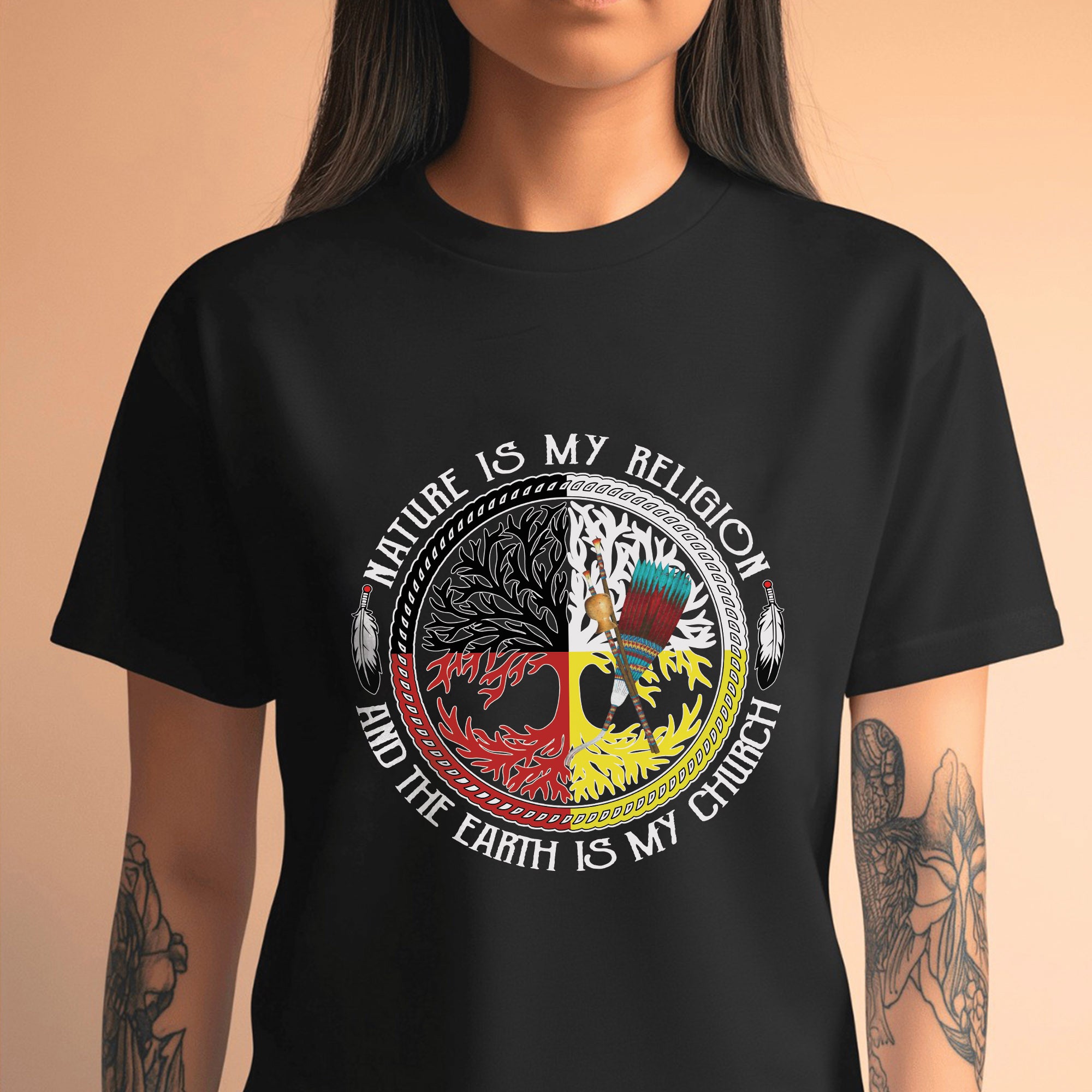 Nature Is My Religion And The Earth Is My Church Unisex T-Shirt/T-Shirt V-Neck/Hoodie/Sweatshirt - N34