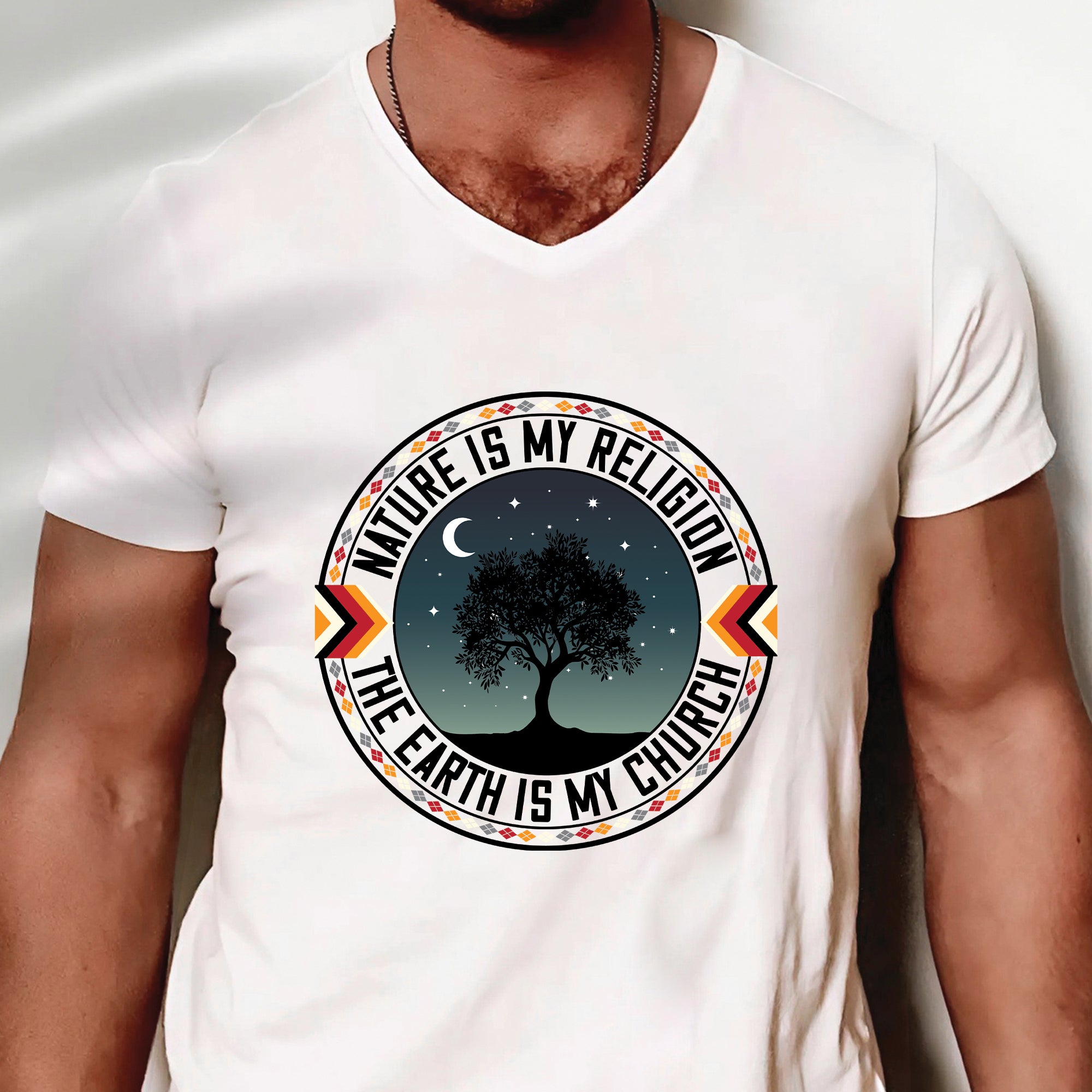 Nature Is My Religion And The Earth Is My Church Unisex T-Shirt/T-Shirt V-Neck/Hoodie/Sweatshirt - N66