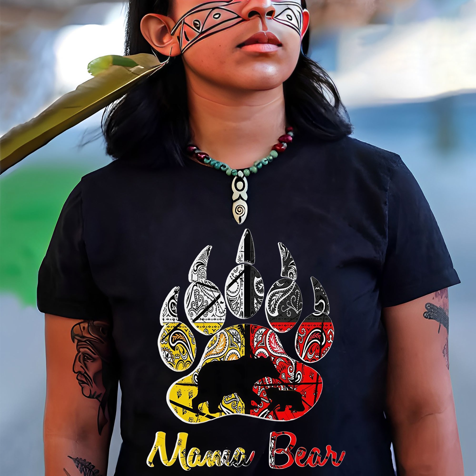 Bear Paw Mama - Unisex T-Shirt/T-Shirt V-Neck/Hoodie/Sweatshirt