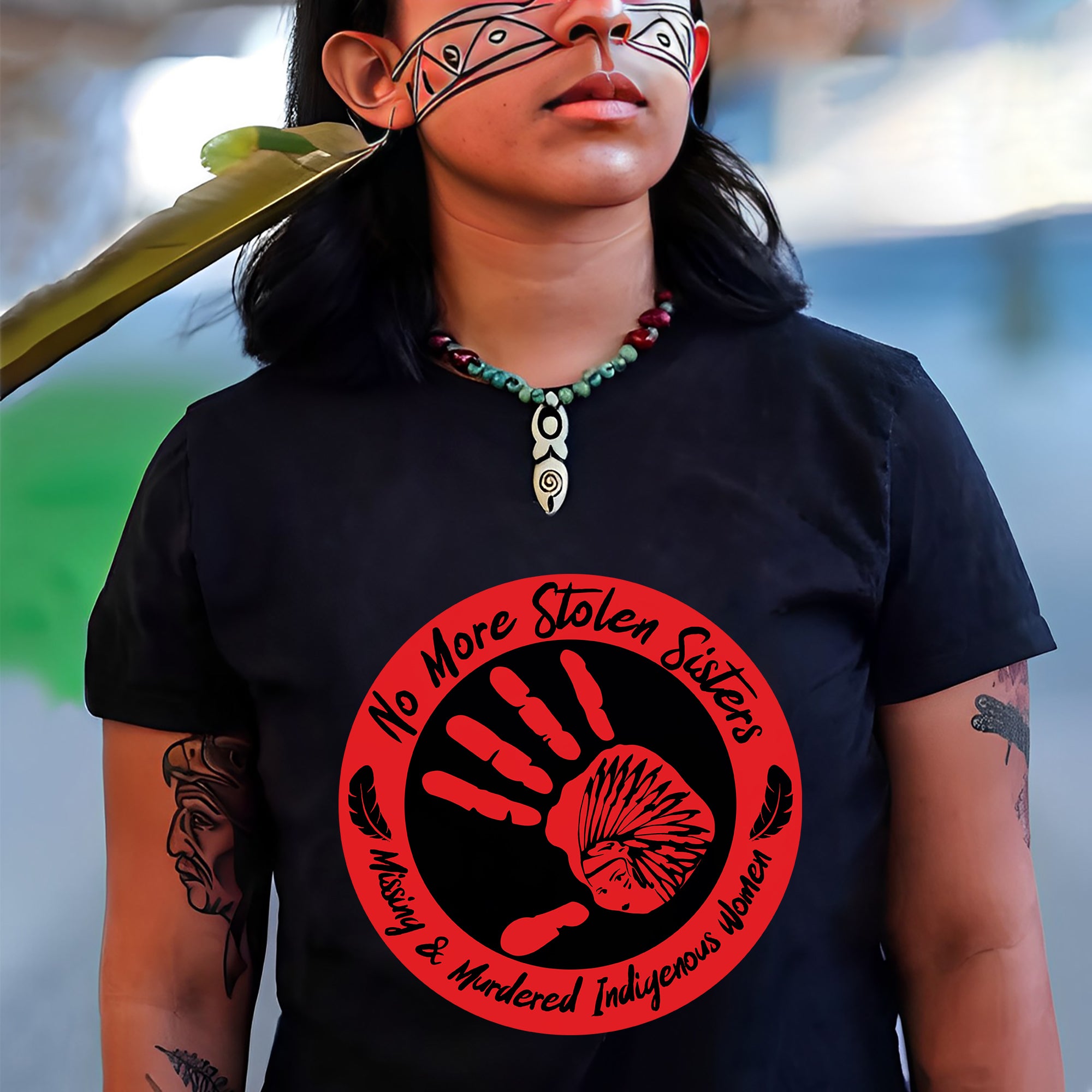 No More Stolen Sister - Missing and Murdered Indigenous Women WC26 - Unisex T-Shirt/T-Shirt V-Neck/Hoodie/Sweatshirt