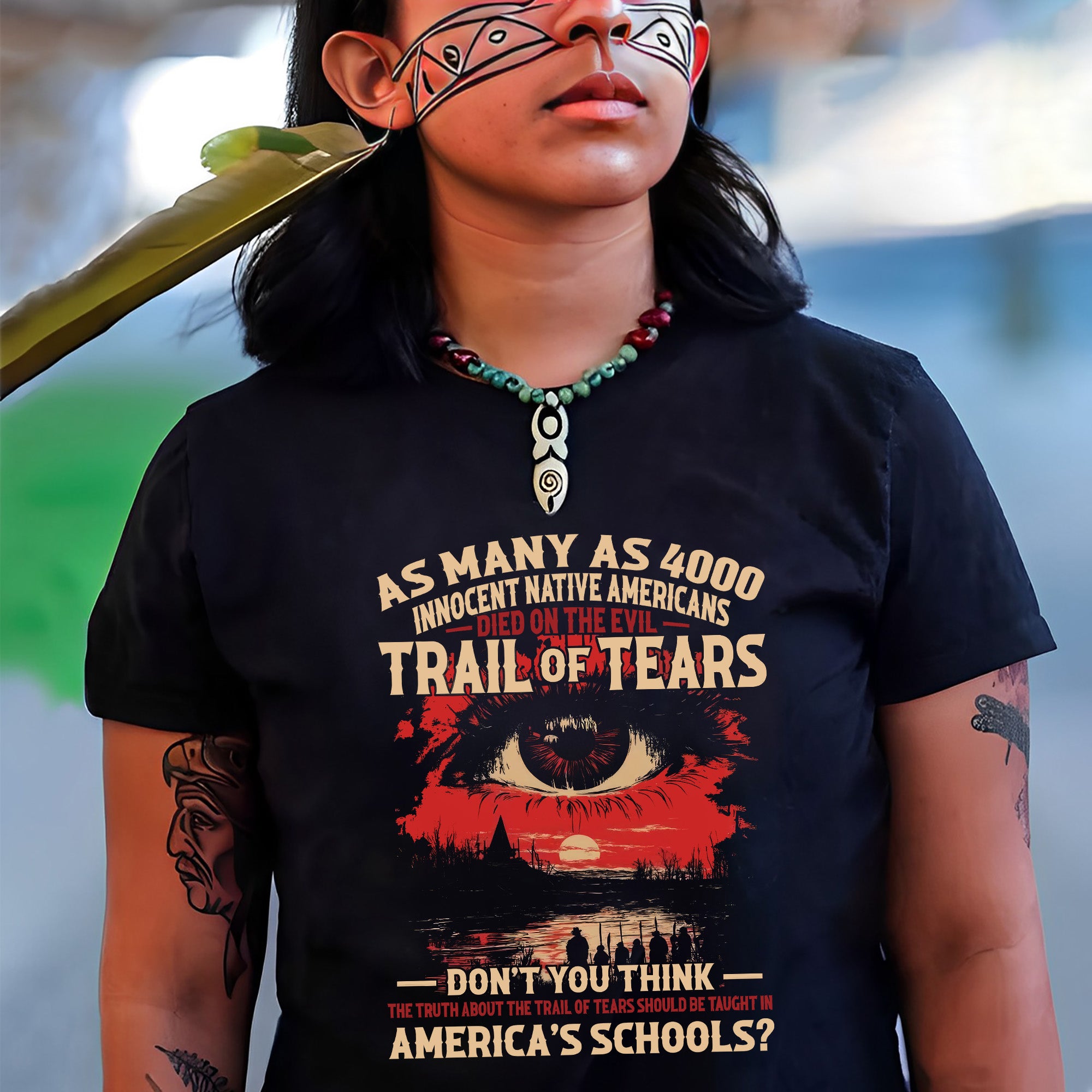 Trail of Tears Died On The Evil- Unisex T-Shirt/T-Shirt V-Neck/Hoodie/Sweatshirt