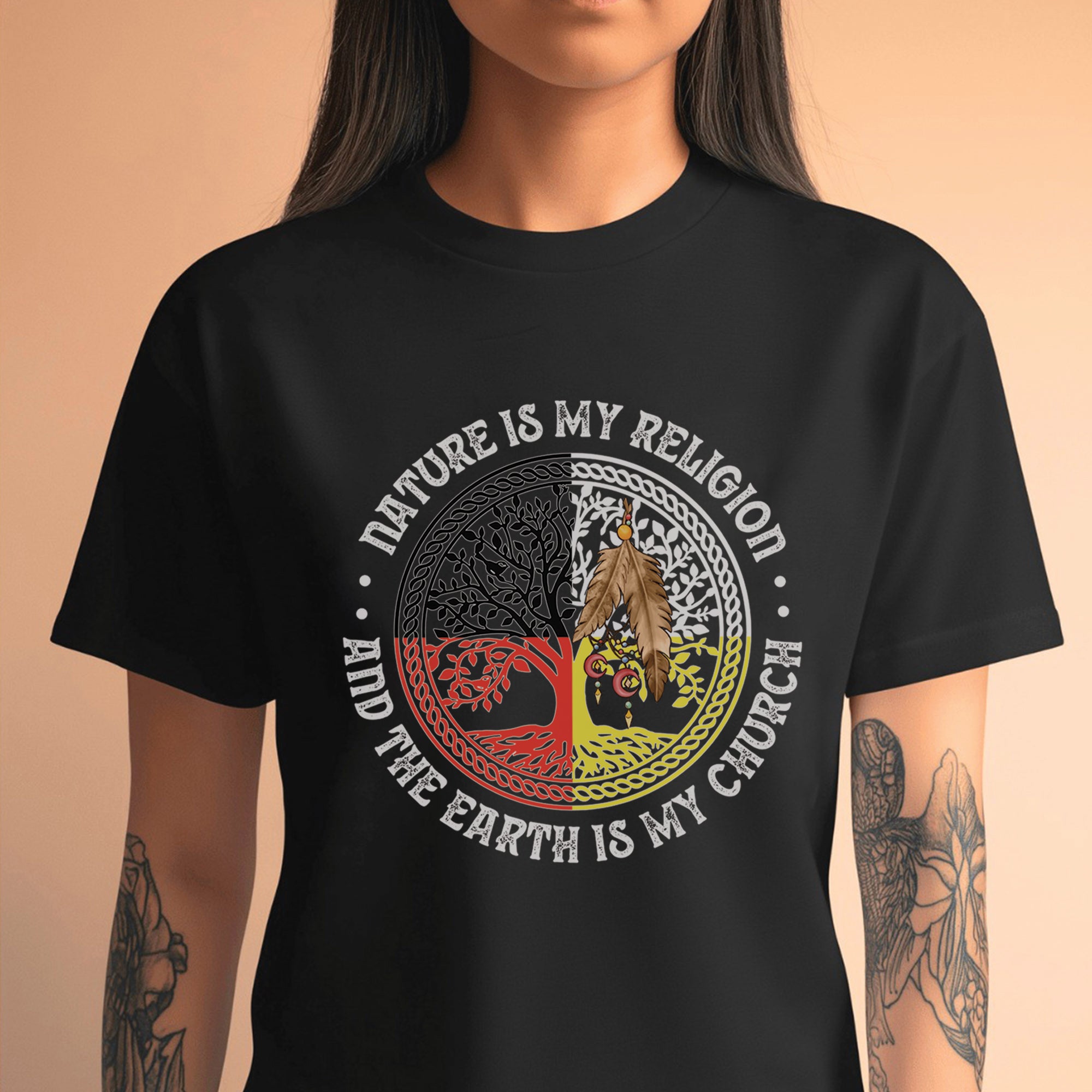 Nature Is My Religion And The Earth Is My Church Unisex T-Shirt/T-Shirt V-Neck/Hoodie/Sweatshirt - N32