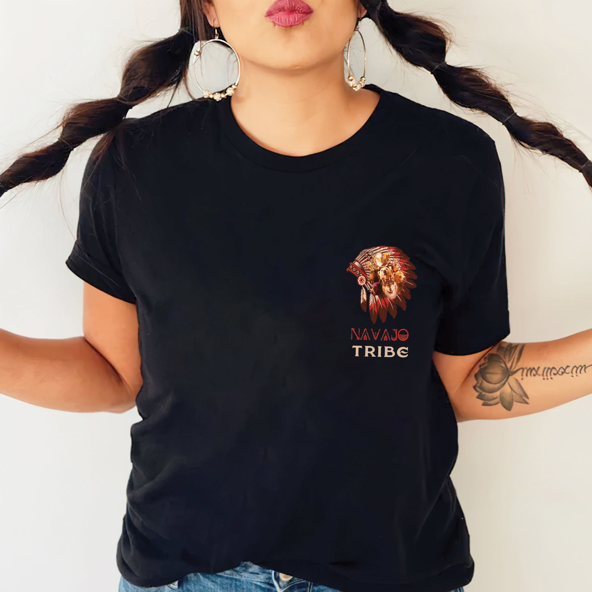 Proud to Be Native American Unisex T-Shirt/T-Shirt V-Neck/Hoodie/Sweatshirt - Two Sides (Custom Tribe)