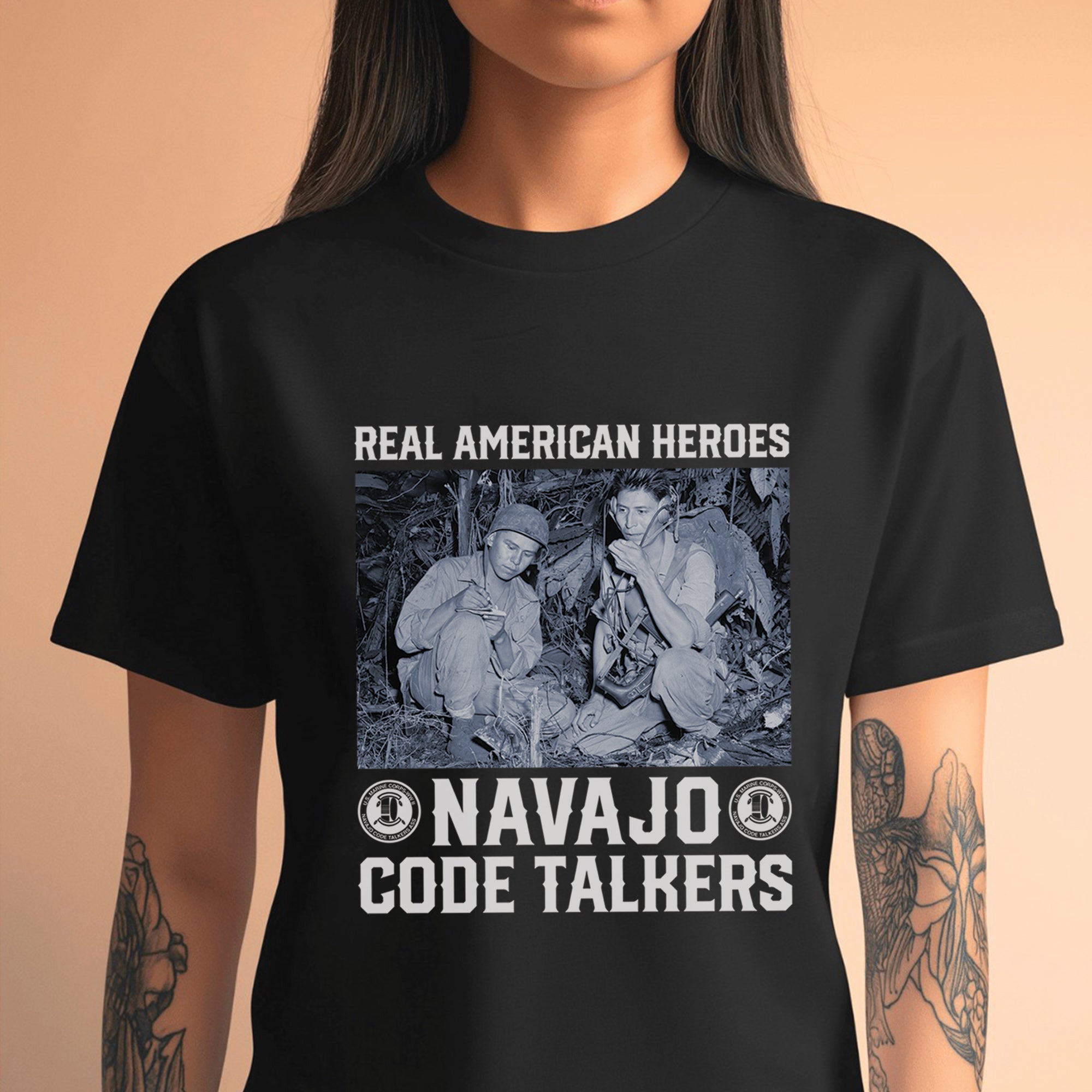 Real American Heroes – Navajo Code Talkers Unisex T-Shirt/T-Shirt V-Neck/Hoodie/Sweatshirt