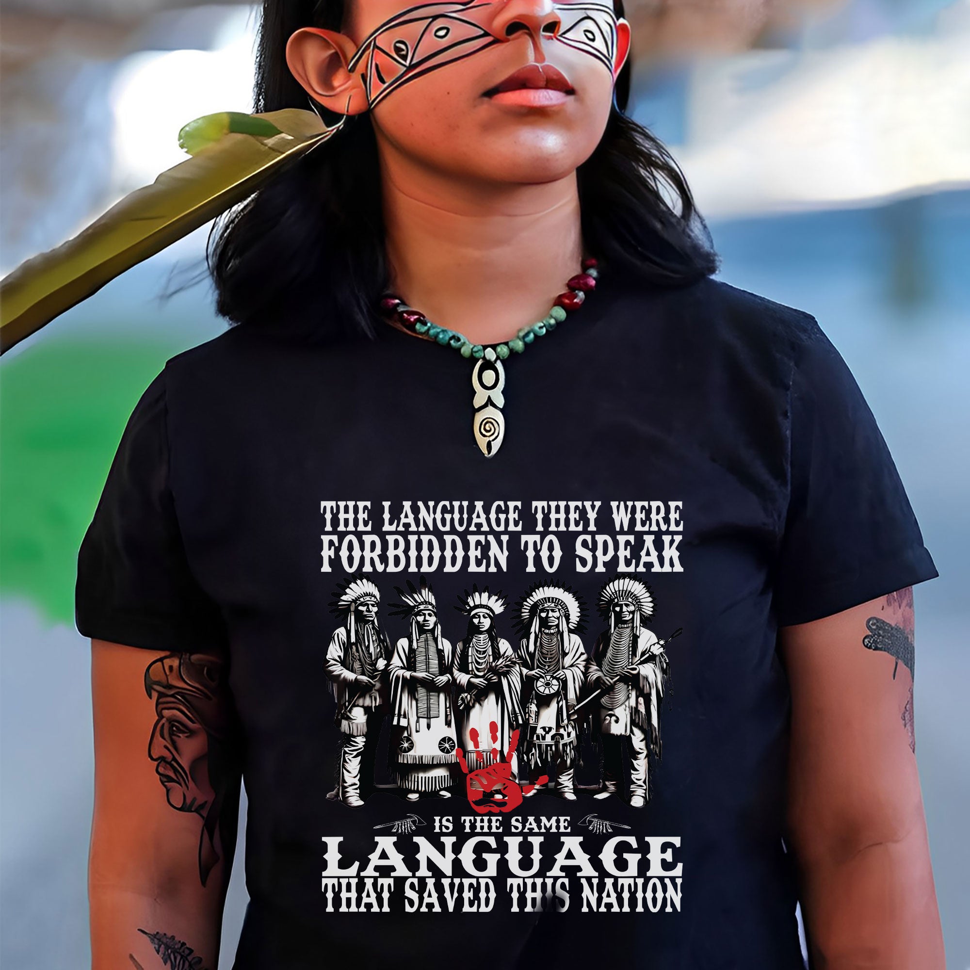 The Language They Were Forbidden To Speak – Unisex T-Shirt/T-Shirt V-Neck/Hoodie/Sweatshirt