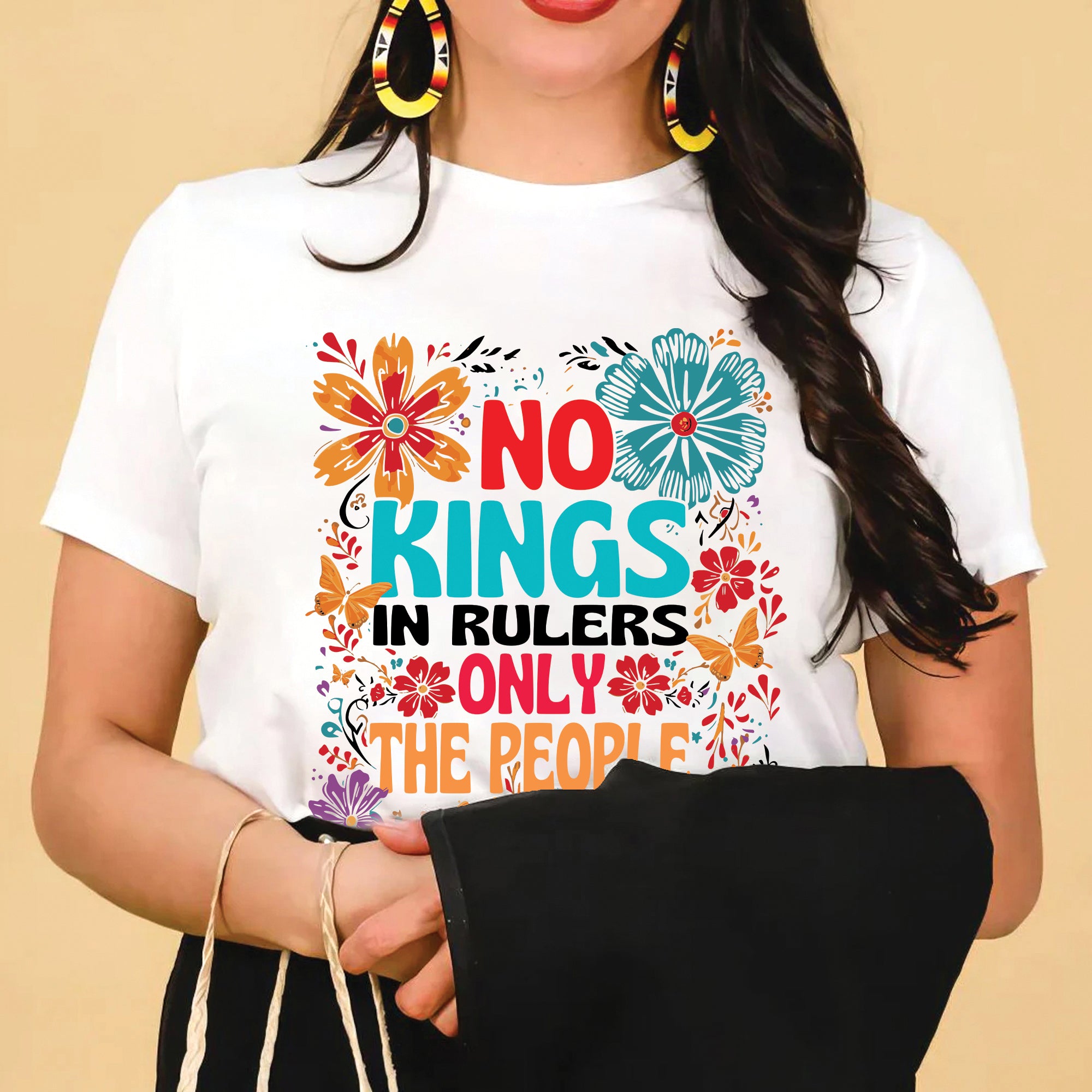 No Kings In Rulers Only The People Unisex T-Shirt/T-Shirt V-Neck/Hoodie/Sweatshirt