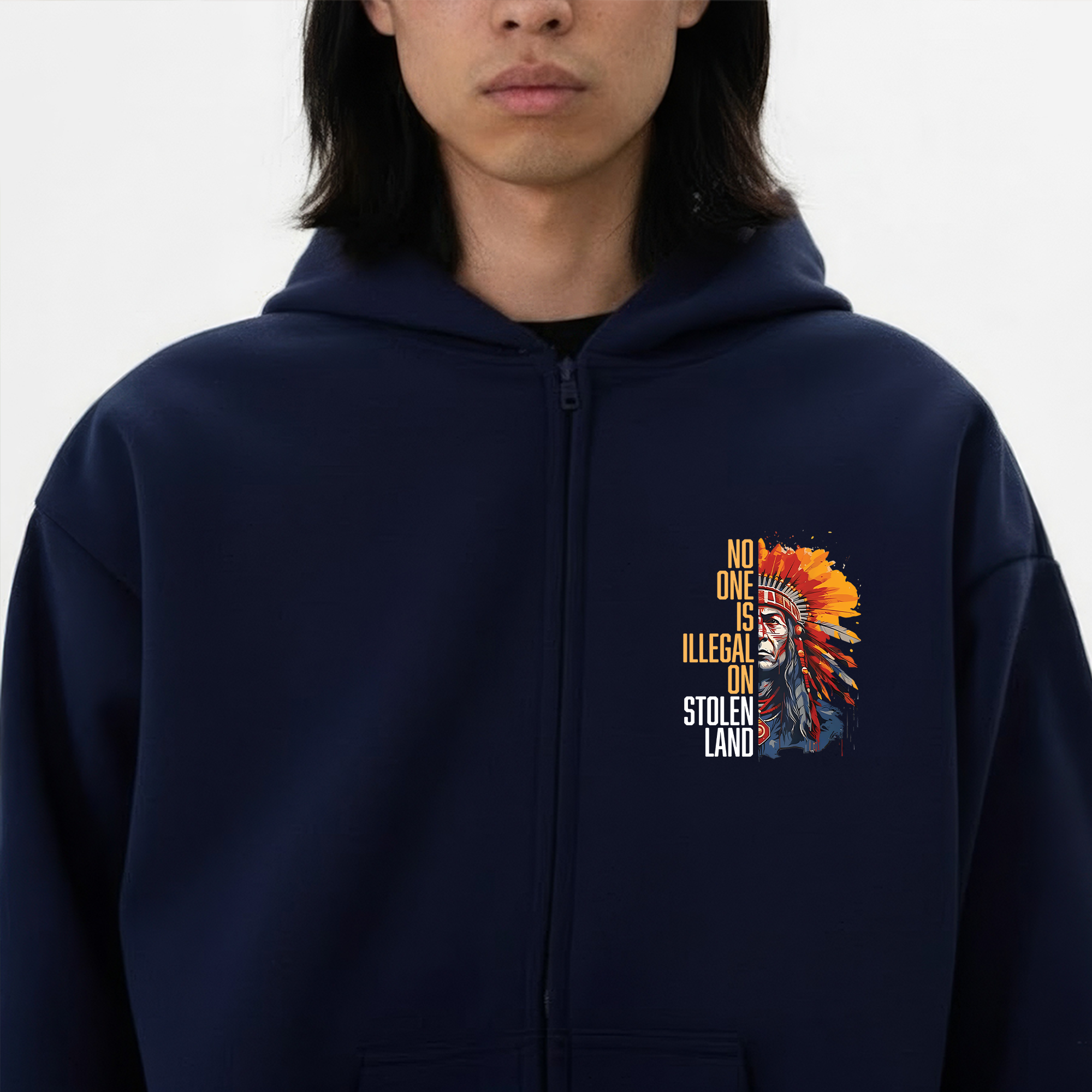 [Two Sides] No One Is Illegal On Stolen Land Unisex Tank Top/Long Sleeve/Hoodie Zip