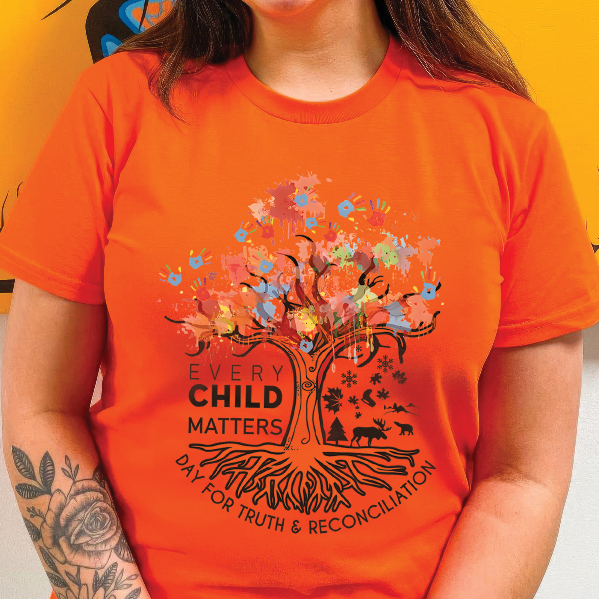 Tree of Life, Handprints of Hope, and Healing - For Orange Shirt Day Unisex T-Shirt/Hoodie/Sweatshirt 161