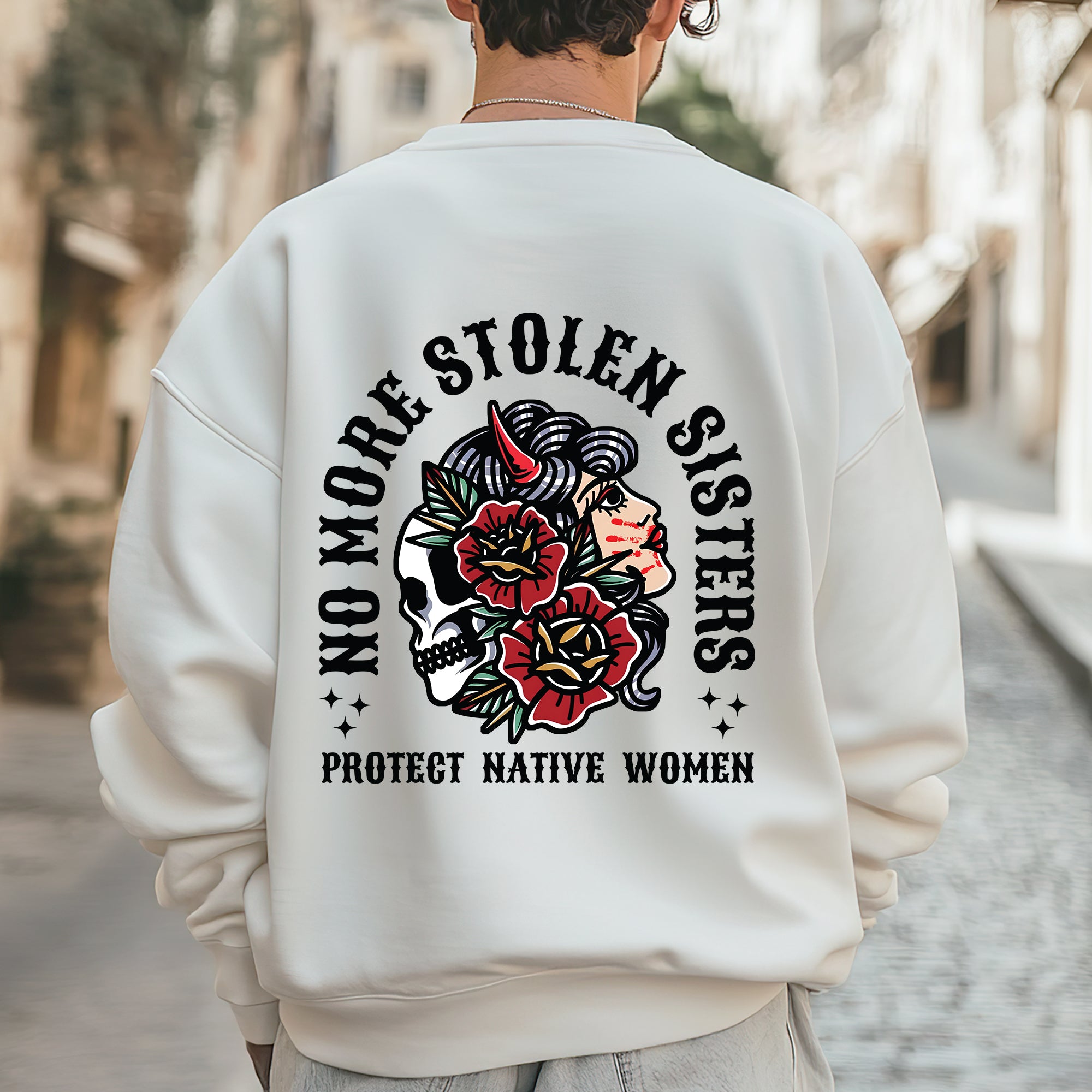 No More Stolen Sisters - Protect Native Women- Unisex T-Shirt/T-Shirt V-Neck/Hoodie/Sweatshirt - Two Sides