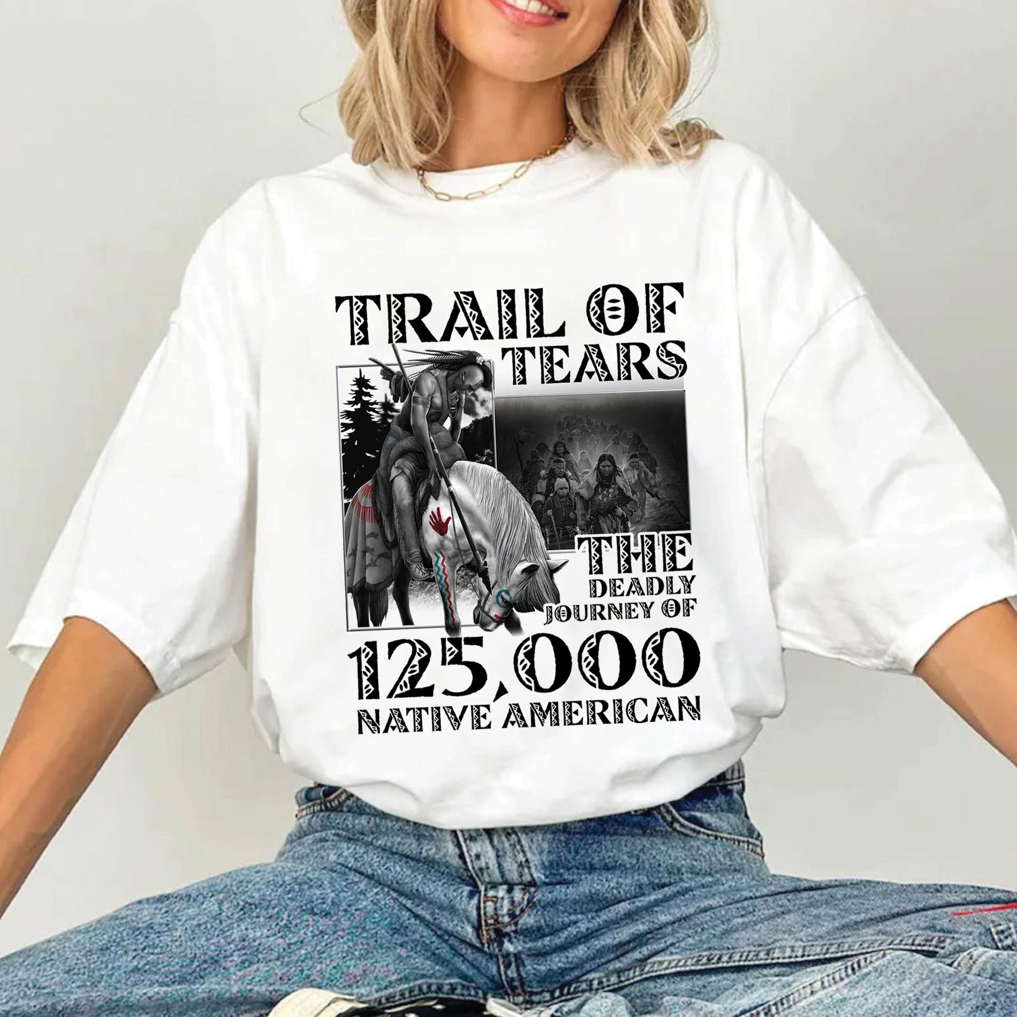 Trail of Tears The Deadly Journey Unisex T-Shirt/T-Shirt V-Neck/Hoodie/Sweatshirt 15