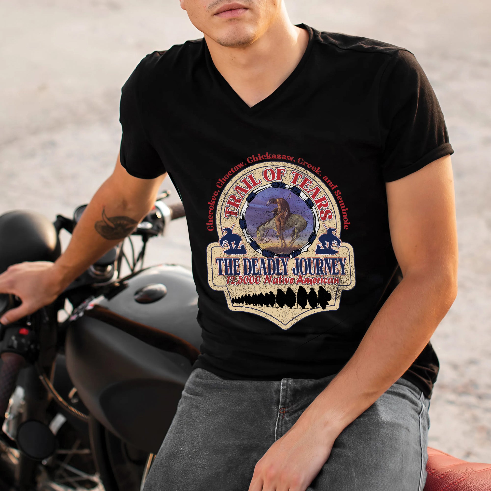 Trail of Tears The Deadly Journey 12,5000 Native American Unisex T-Shirt/T-Shirt V-Neck/Hoodie/Sweatshirt