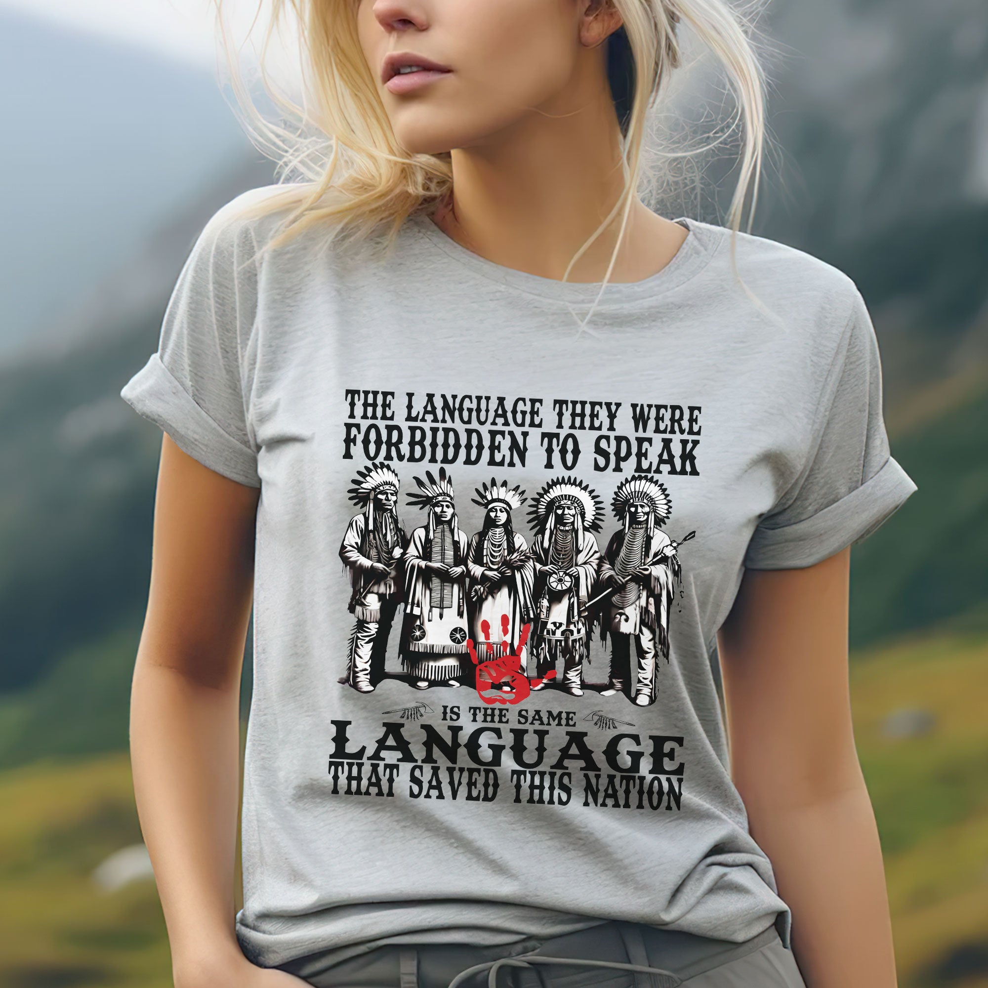 The Language They Were Forbidden To Speak – Unisex T-Shirt/T-Shirt V-Neck/Hoodie/Sweatshirt