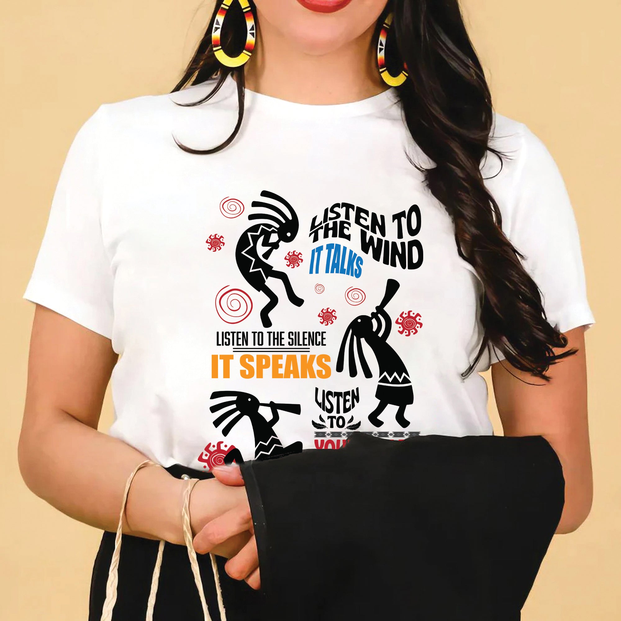 Listen to the Wind It Talks Native American Indigenous Spiritual Unisex T-shirt/T-shirt V-neck/Hoodie/Sweatshirt