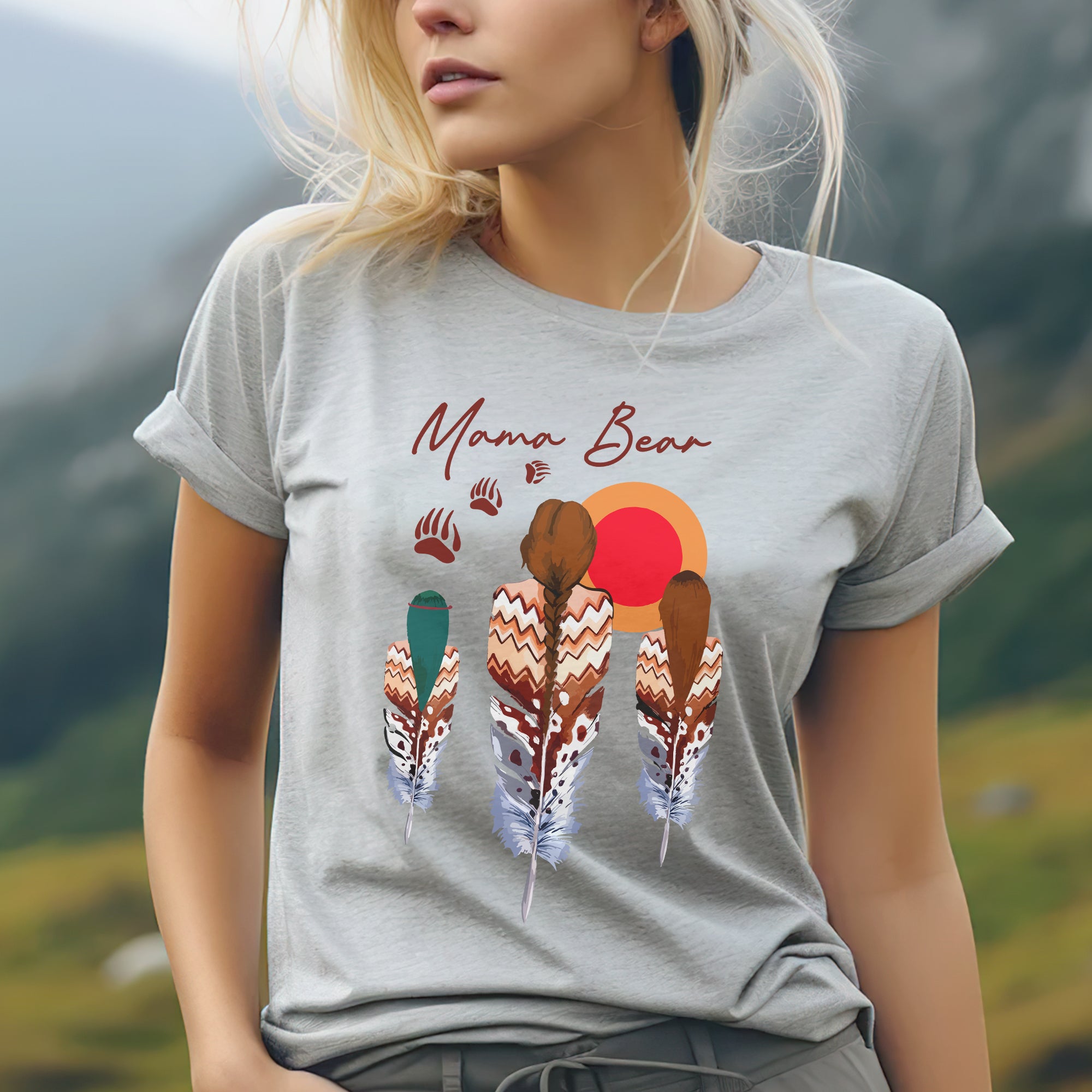 MAMA BEAR - Unisex T-Shirt/T-Shirt V-Neck/Hoodie/Sweatshirt