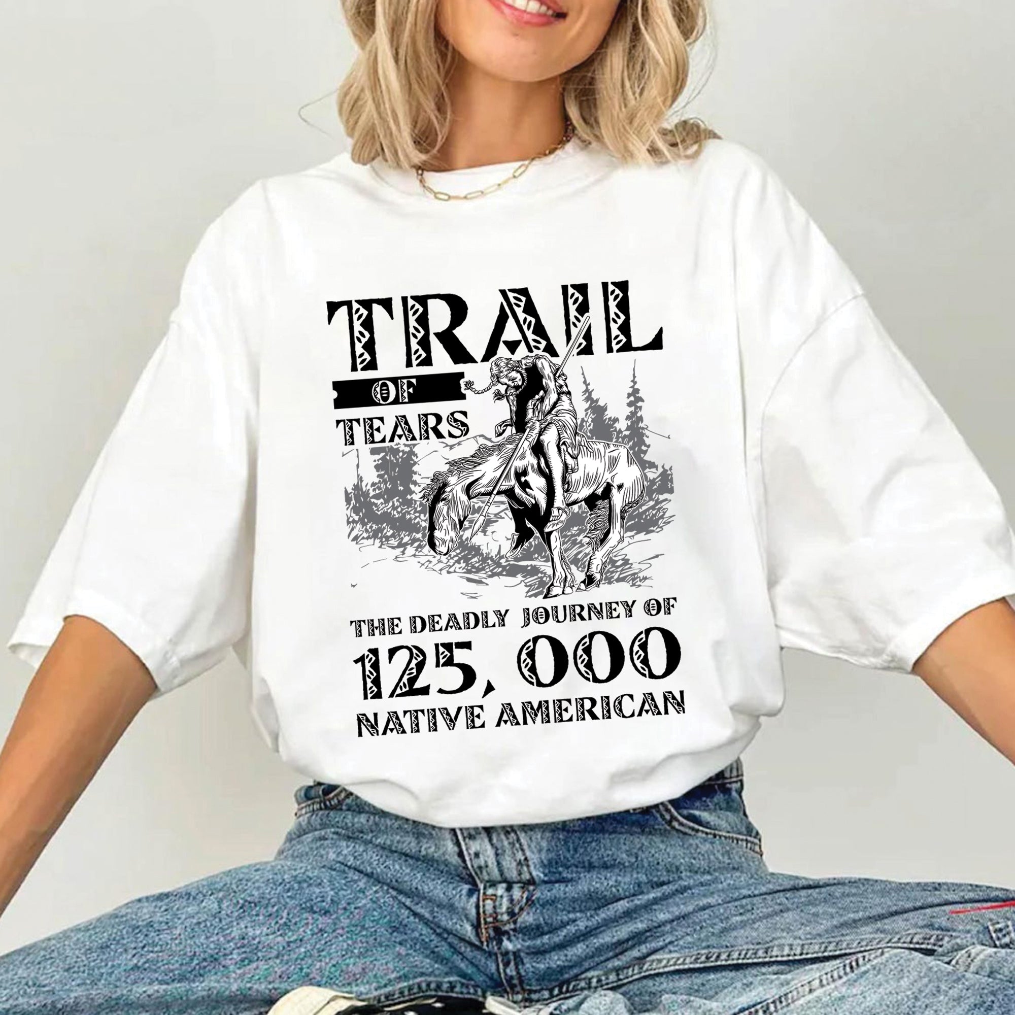 Trail of Tears The Deadly Journey Unisex T-Shirt/T-Shirt V-Neck/Hoodie/Sweatshirt 14