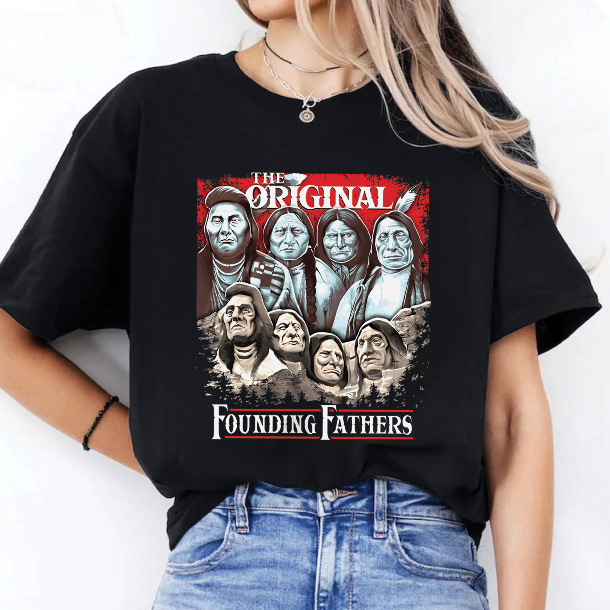 Native American The Original Founding Five Fathers Unisex T-Shirt/Hoodie/Sweatshirt 168