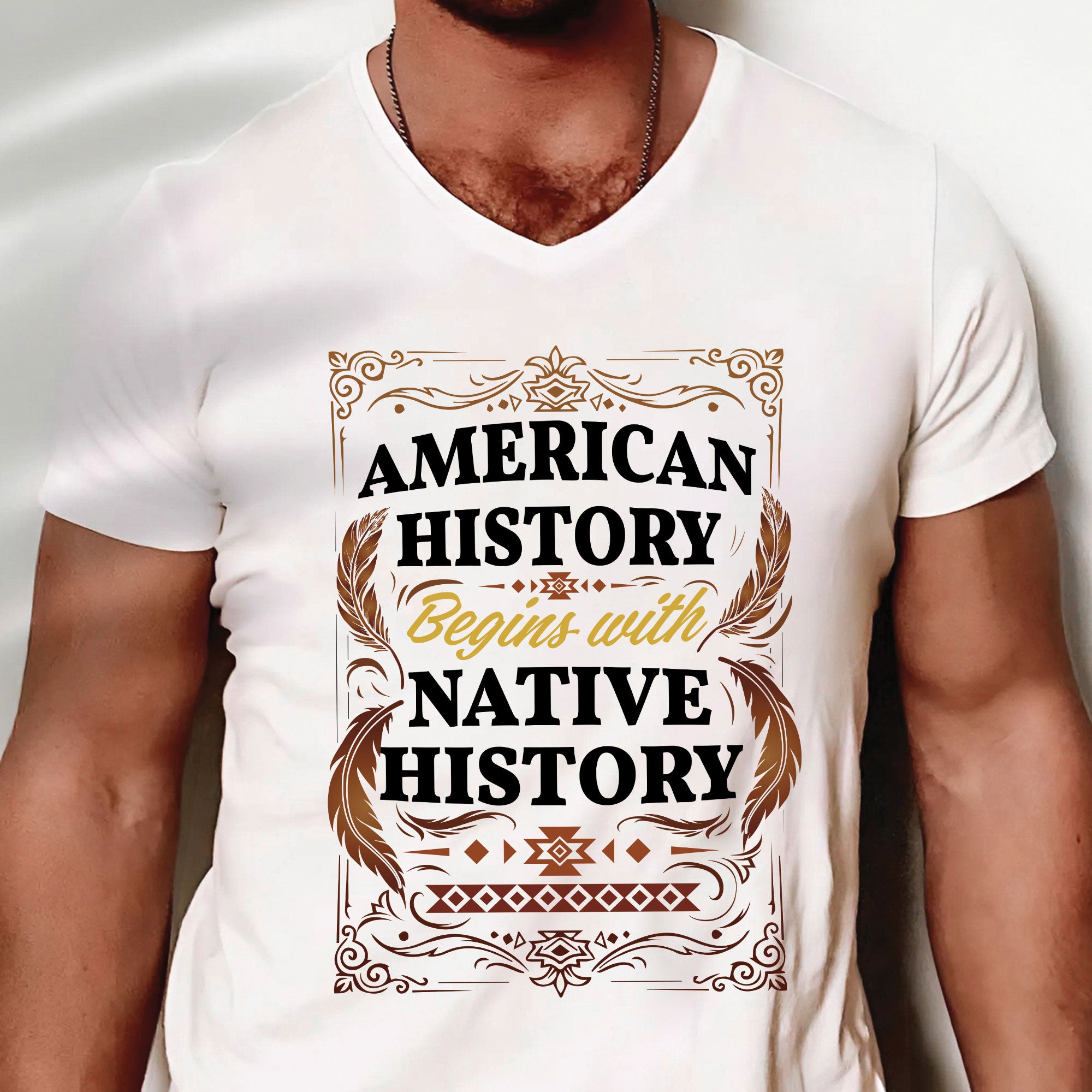 American History Begins with Native History Unisex T-Shirt/T-Shirt V-Neck/Hoodie/Sweatshirt