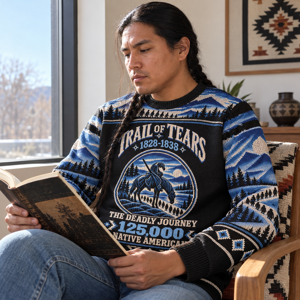 Trail of Tears – The Deadly Journey of 125,000 Native Americans Ugly Sweatshirt Unisex