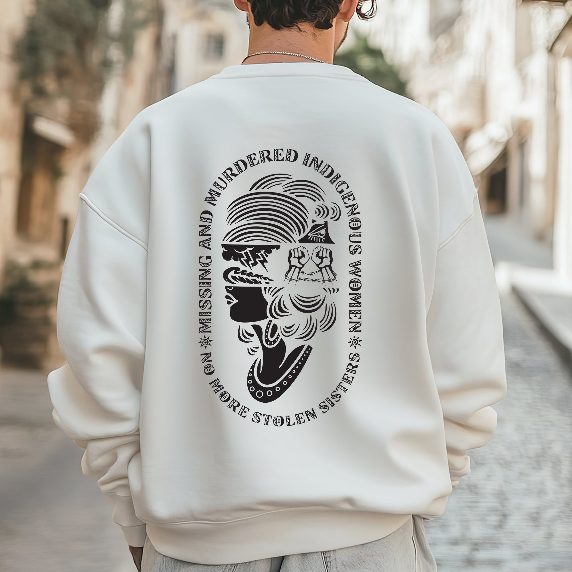 No More Stolen Sisters MMIW - Unisex T-Shirt/T-Shirt V-Neck/Hoodie/Sweatshirt - Two Sides