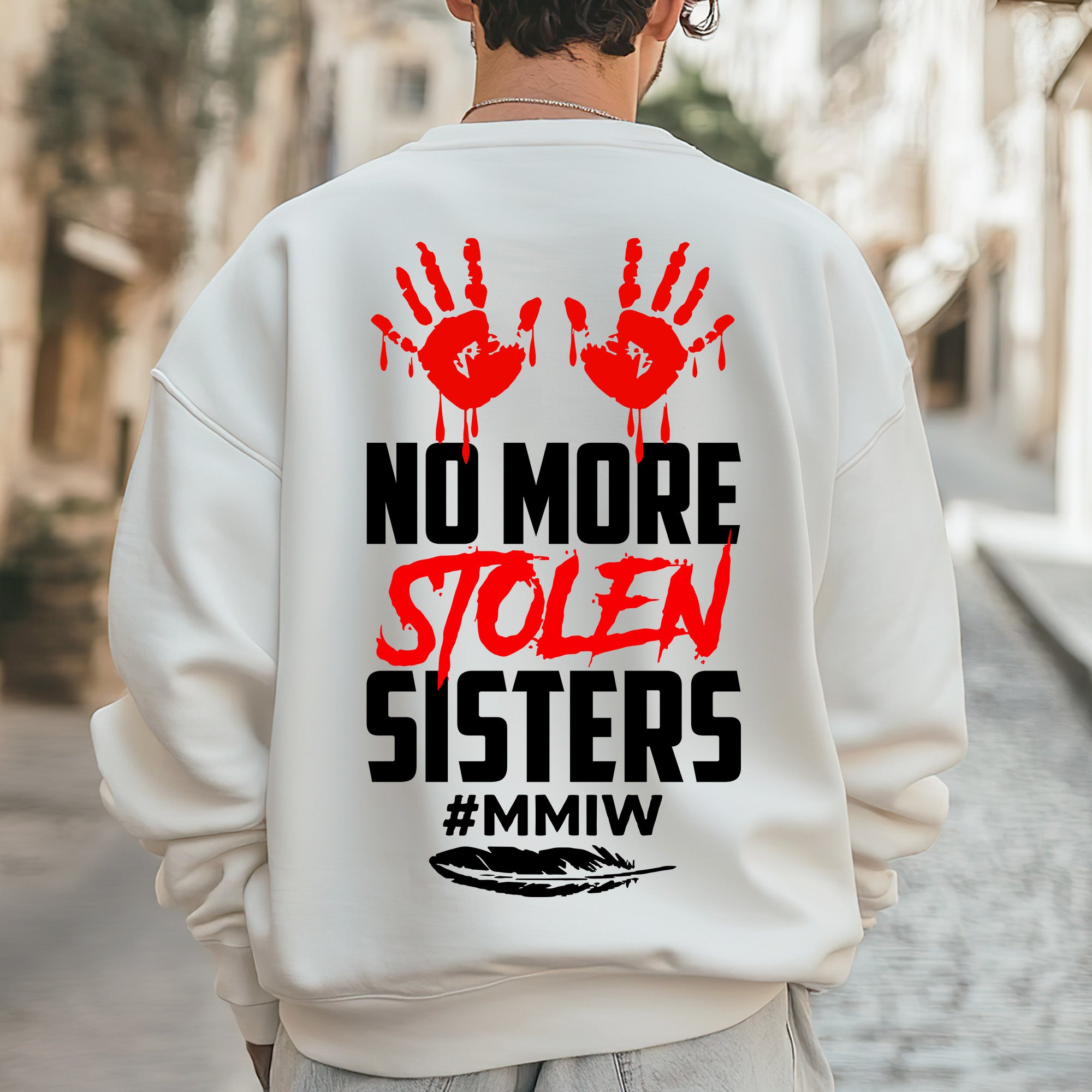 No More Stolen Sisters - MMIW Unisex T-Shirt/T-Shirt V-Neck/Hoodie/Sweatshirt Two Sides