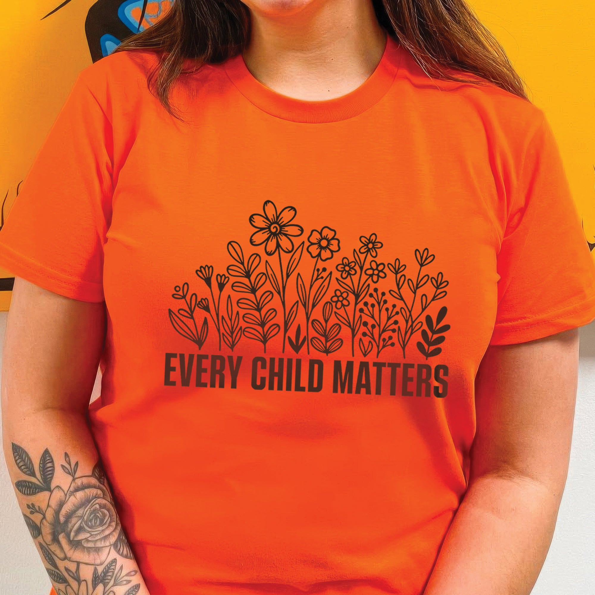 Every Child Matters – Blooming Hope Orange Shirt Day Native American Unisex T-Shirt/Hoodie/Sweatshirt