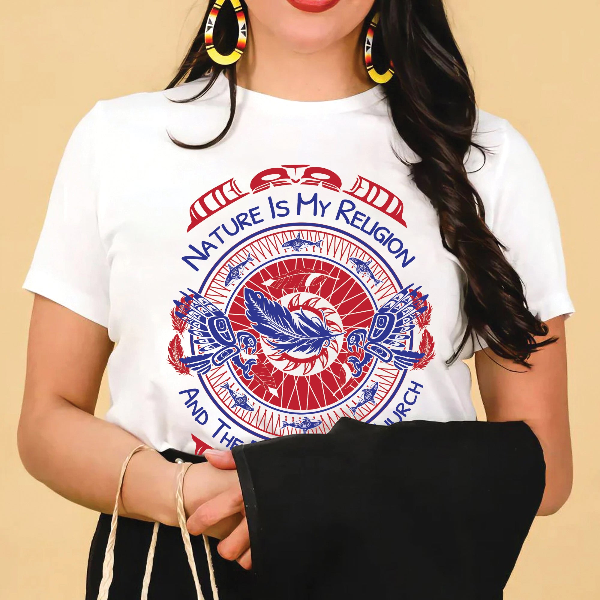 Nature Is My Religion And The Earth Is My Church Unisex T-Shirt/T-Shirt V-Neck/Hoodie/Sweatshirt - N65