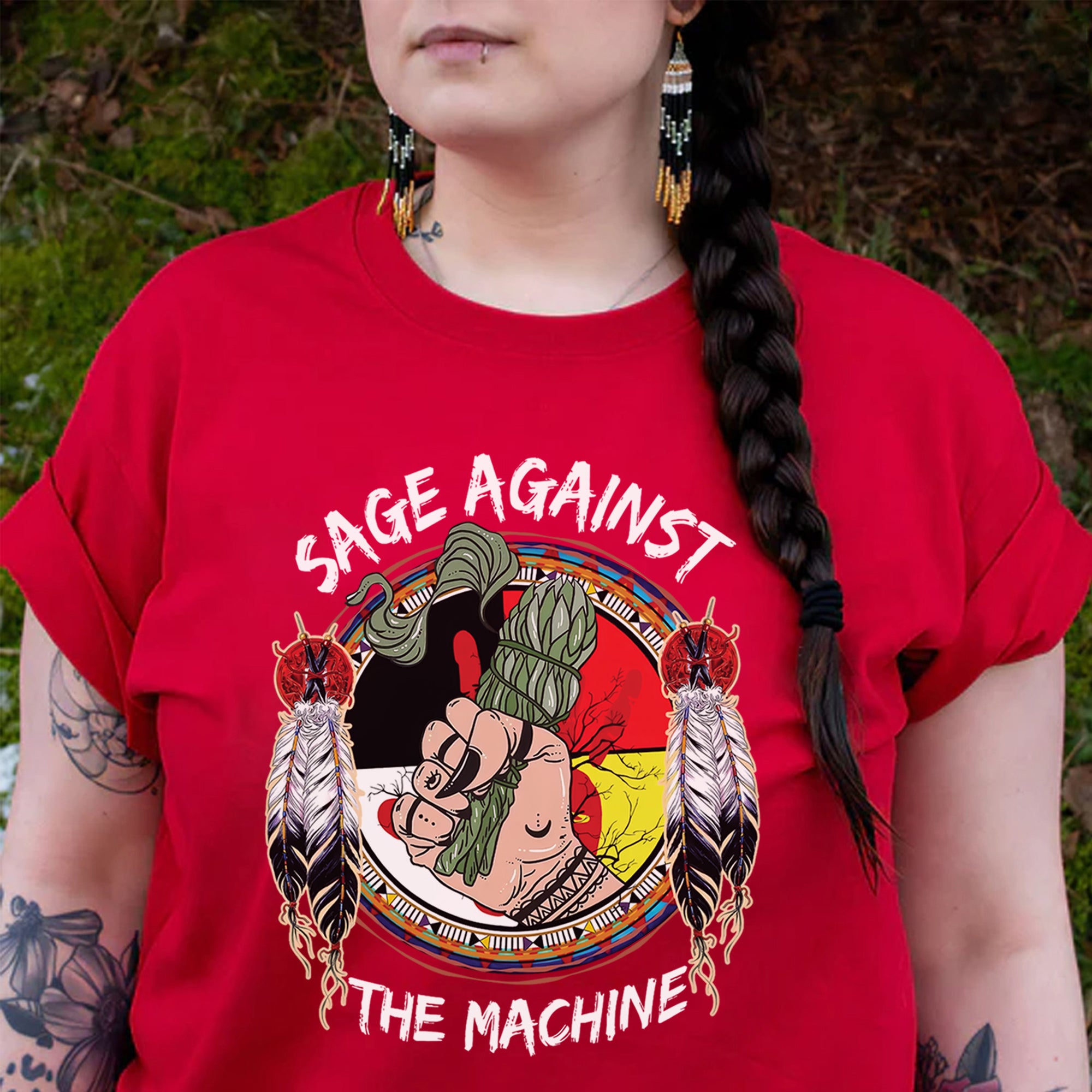 Sage Against The Machine Unisex T-Shirt/T-Shirt V-Neck/Hoodie/Sweatshirt