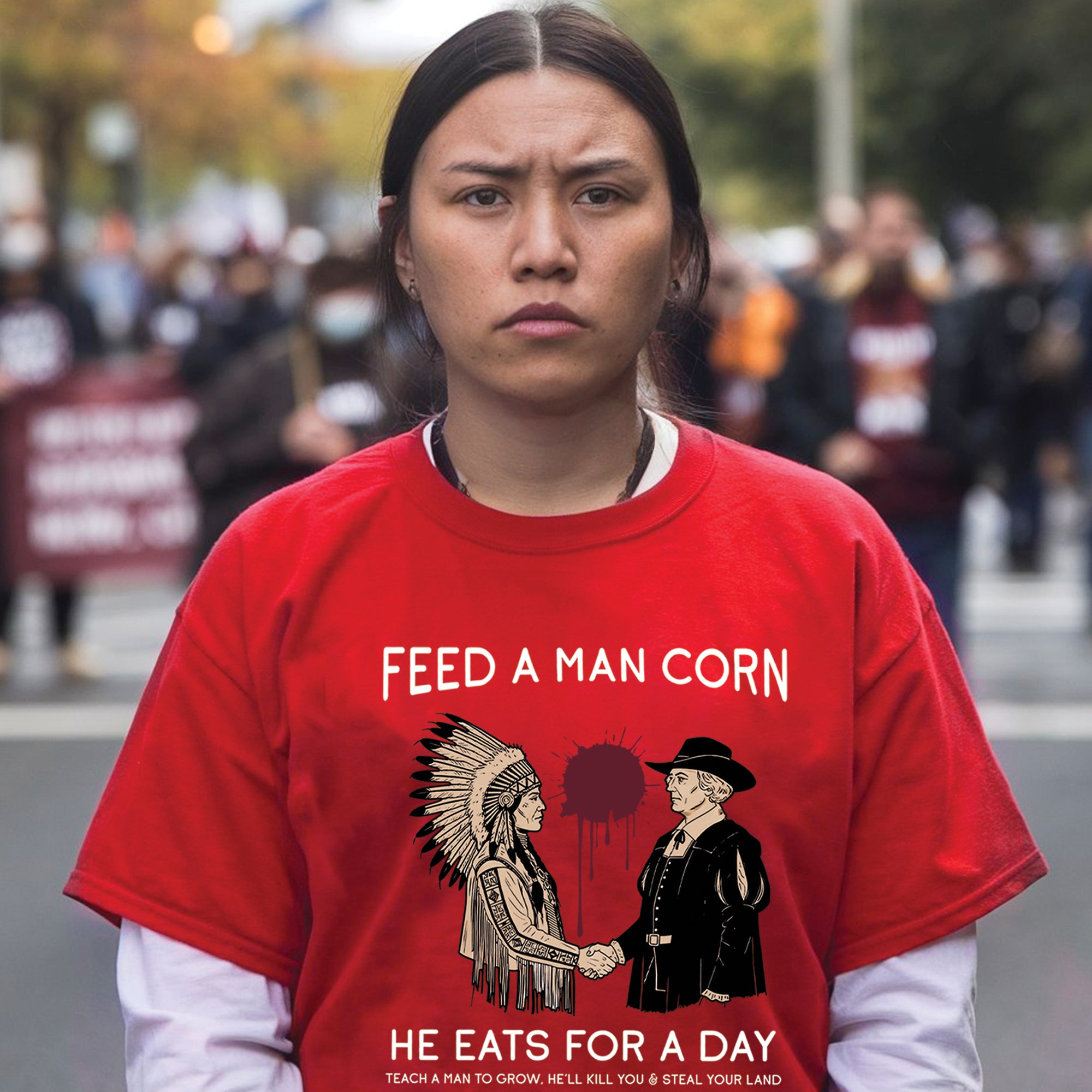 Feed A Man Corn Unisex T-Shirt/T-Shirt V-Neck/Hoodie/Sweatshirt