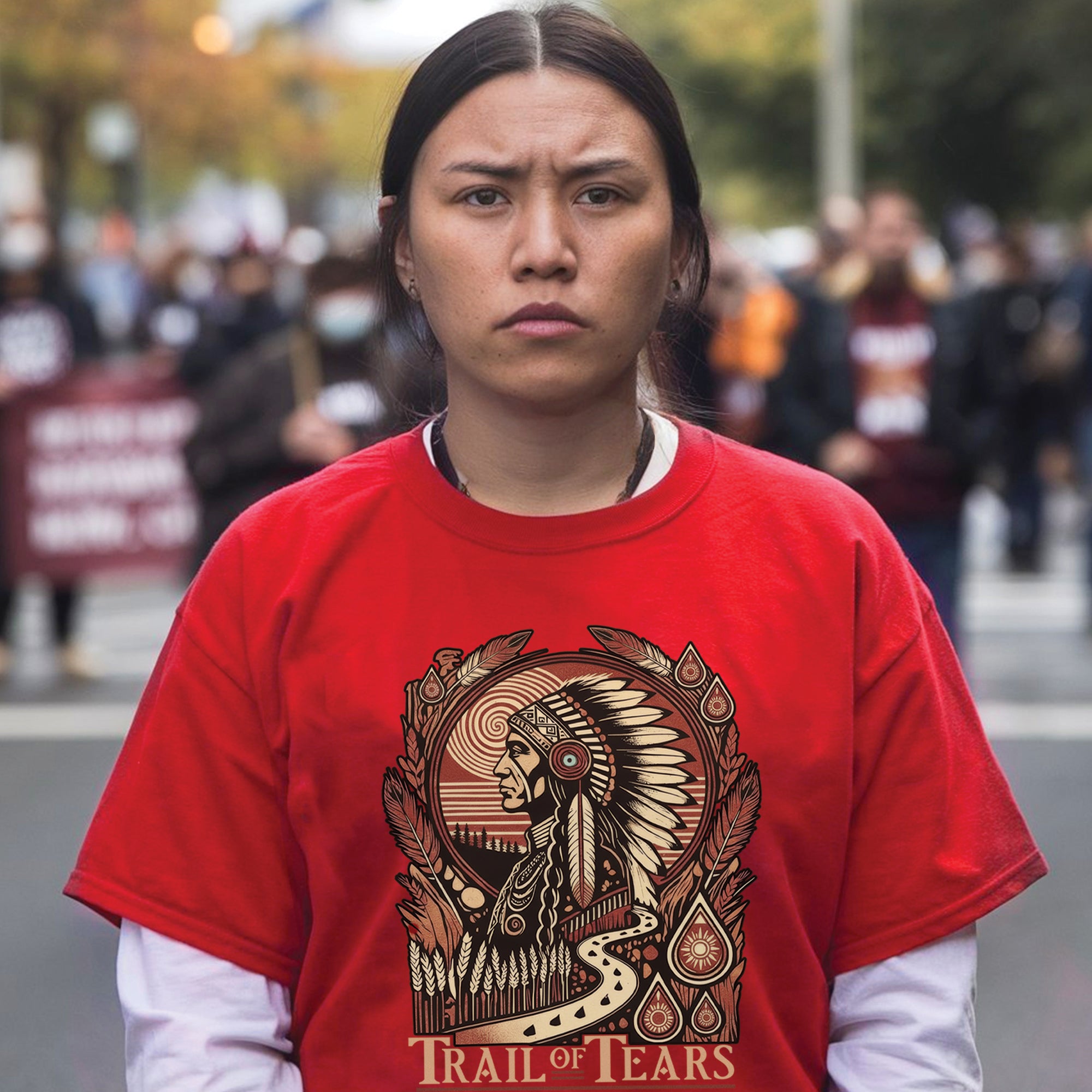 Trail of Tears The Deadly Journey Unisex T-Shirt/T-Shirt V-Neck/Hoodie/Sweatshirt N18