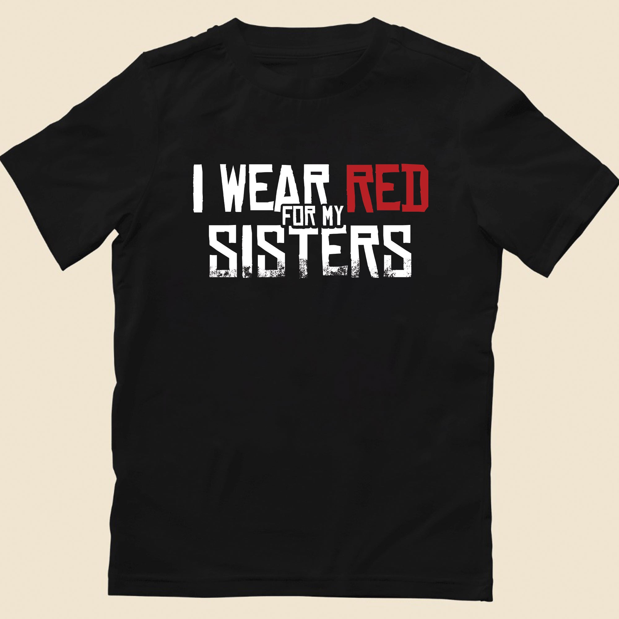 MMIW I Wear Red For My Sisters Native American Unisex T-shirt/T-shirt V-Neck/Hoodie/Sweatshirt