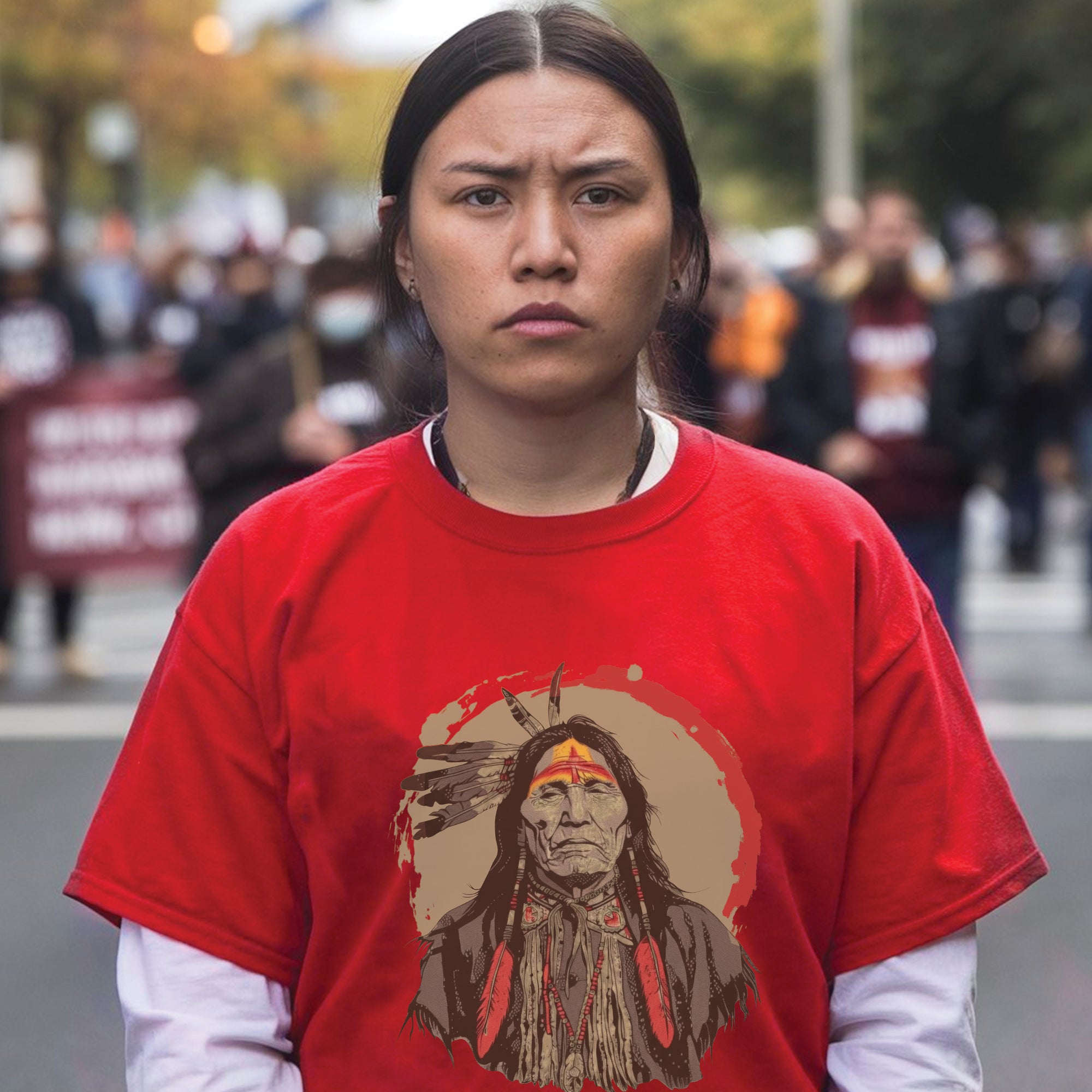 Spirit of the Warrior Chief Unisex T-Shirt/T-Shirt V-Neck/Hoodie/Sweatshirt