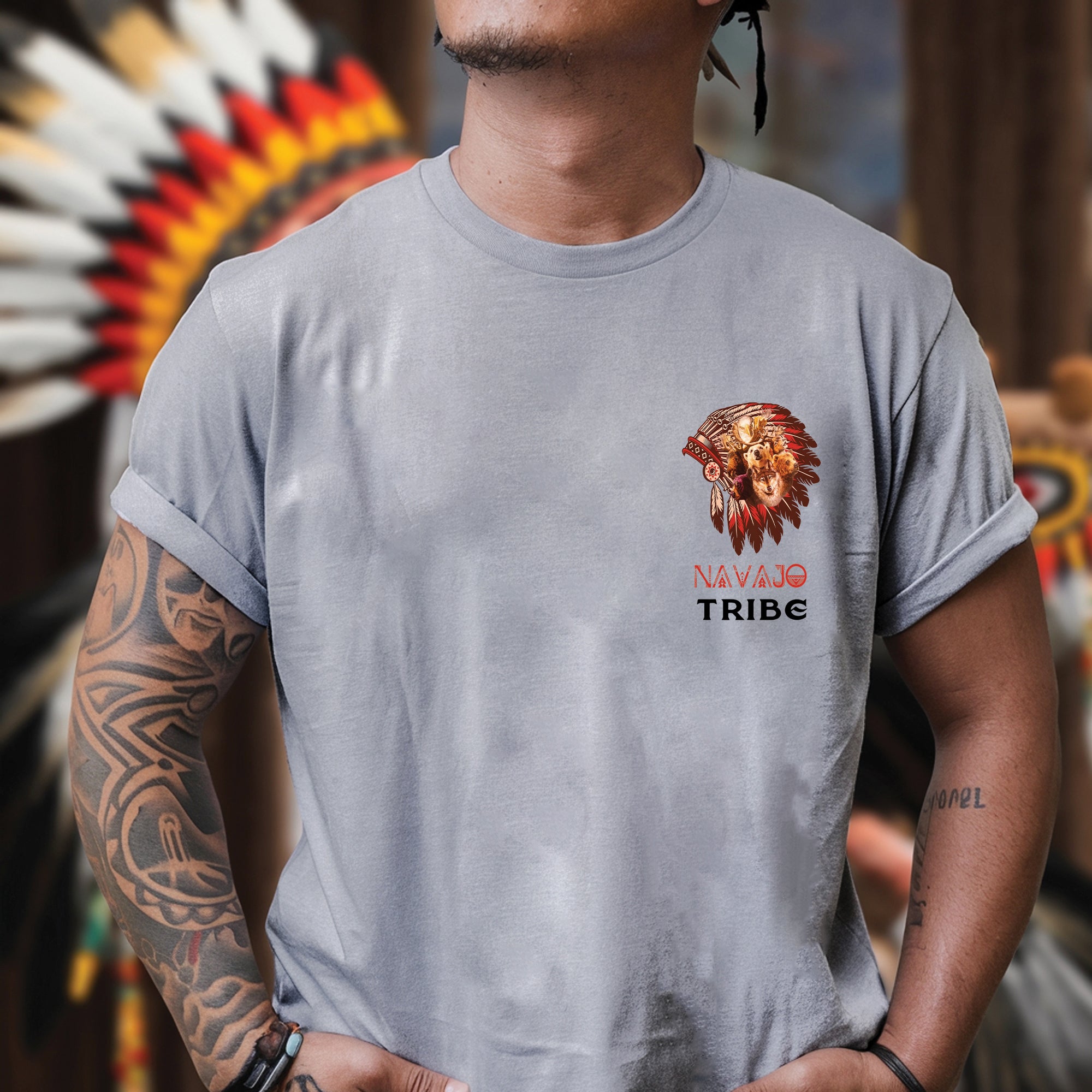 Proud to Be Native American Unisex T-Shirt/T-Shirt V-Neck/Hoodie/Sweatshirt - Two Sides (Custom Tribe)