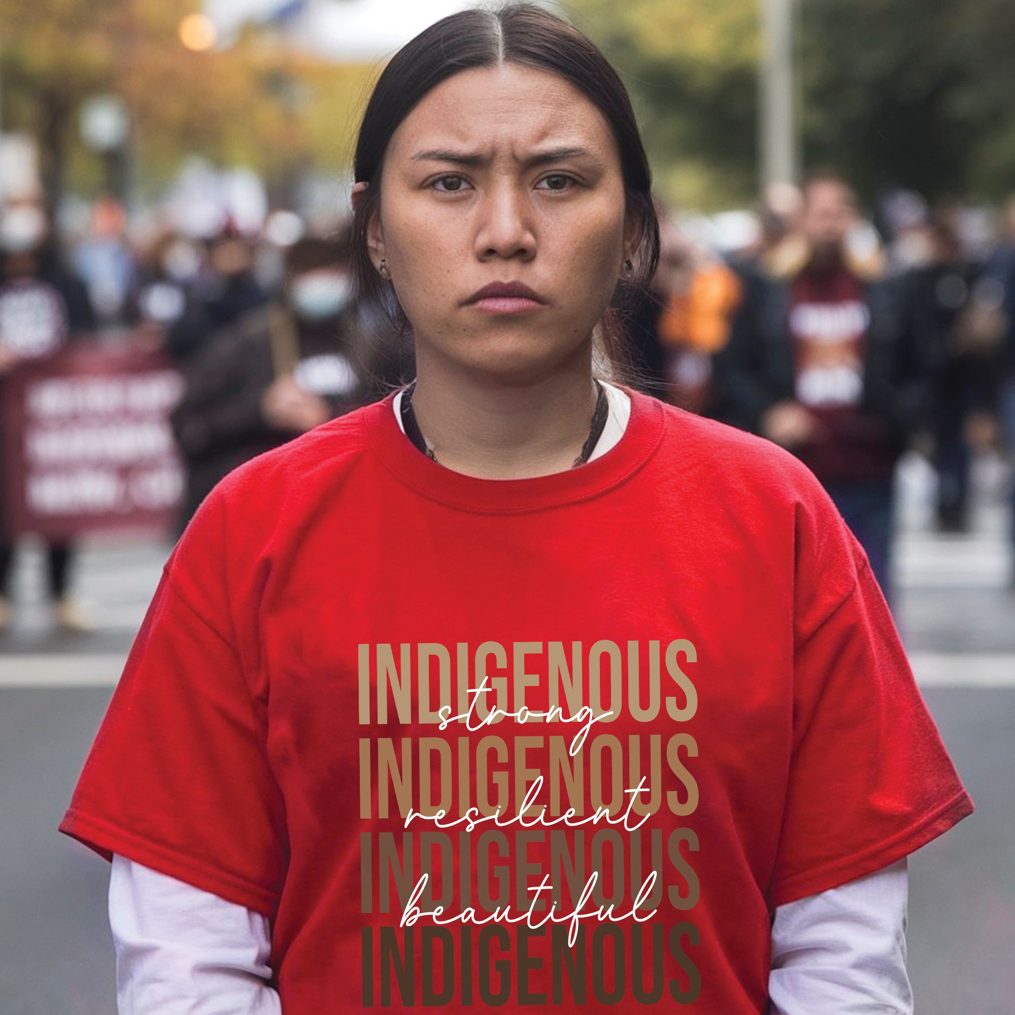 Strong Resilient Beautiful Indigenous Unisex T-Shirt/T-Shirt V-Neck/Hoodie/Sweatshirt